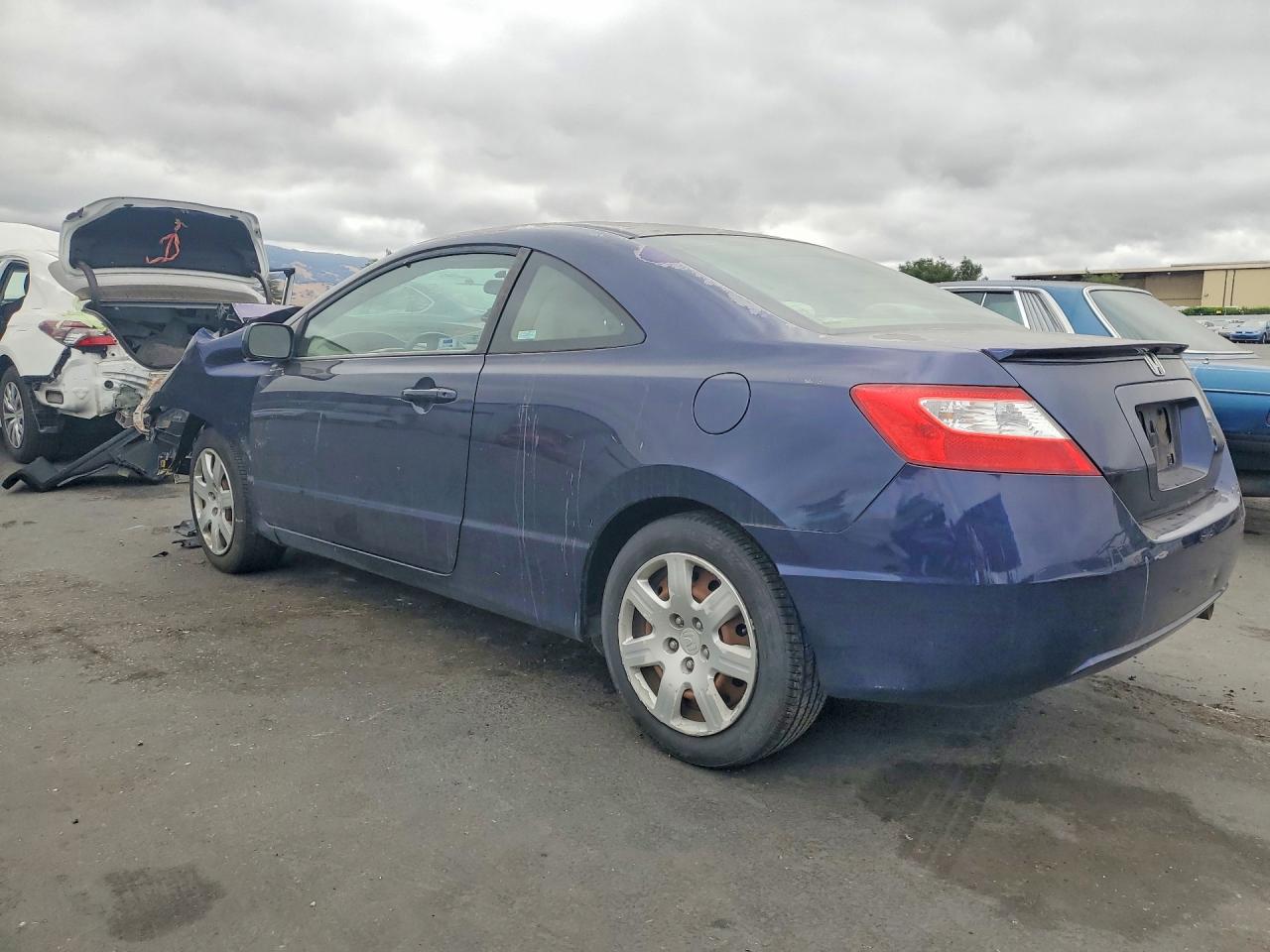 2006 Honda Civic Lx Blue vin: 2HGFG12696H554978