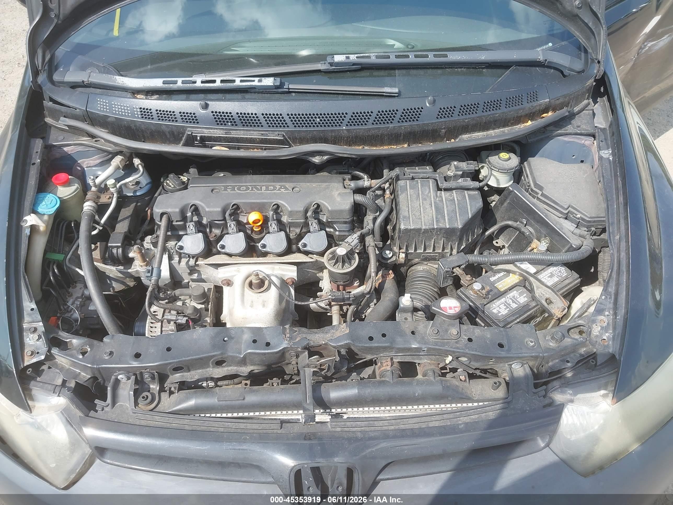 2006 Honda Civic Lx Black vin: 2HGFG12696H574504