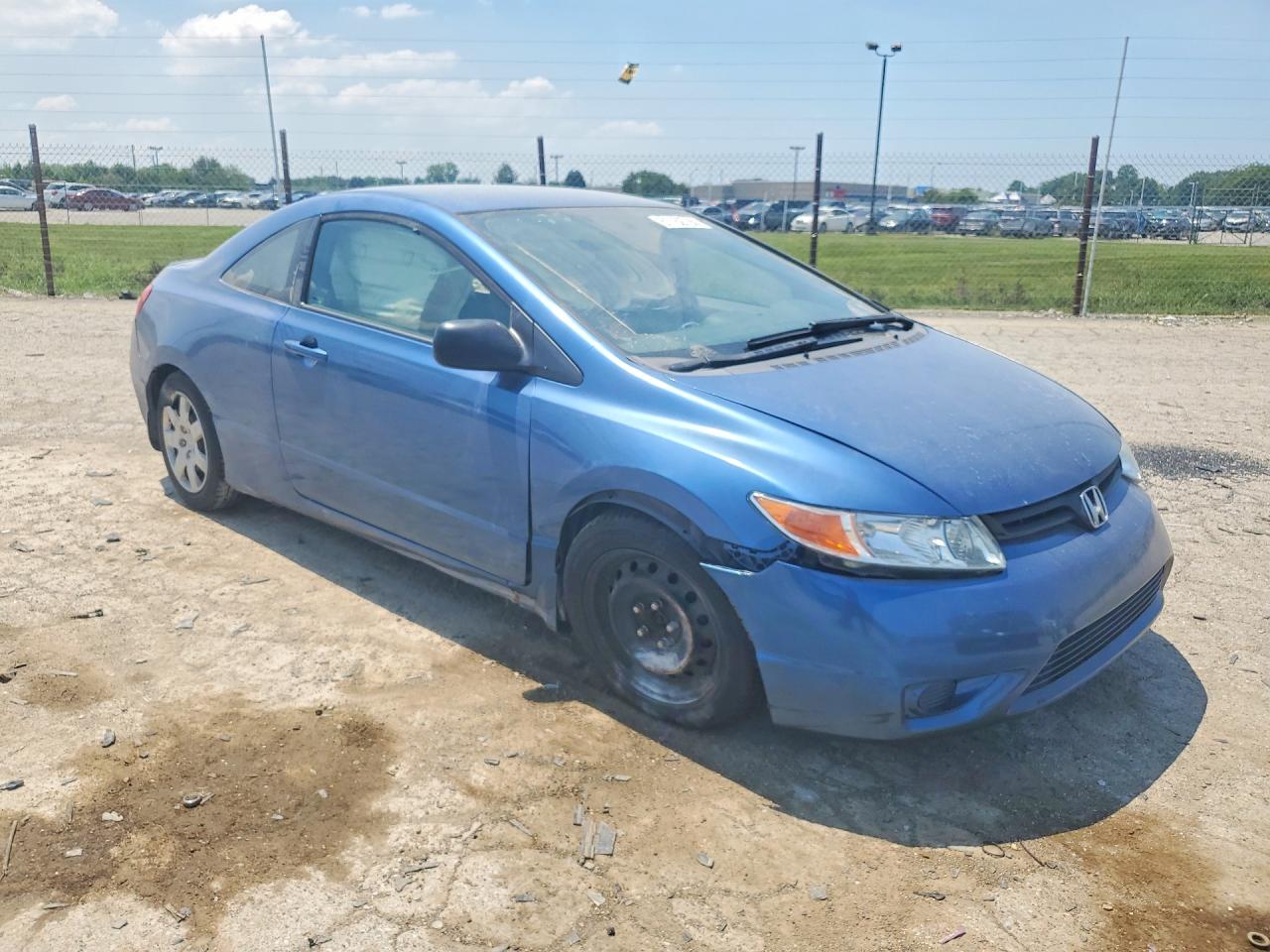2006 Honda Civic Lx Blue vin: 2HGFG12696H582523