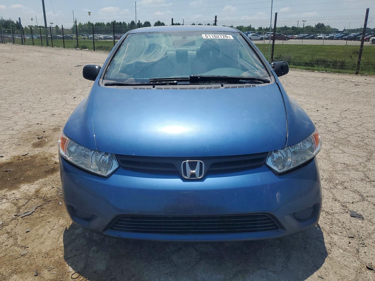 2006 Honda Civic Lx Blue vin: 2HGFG12696H582523