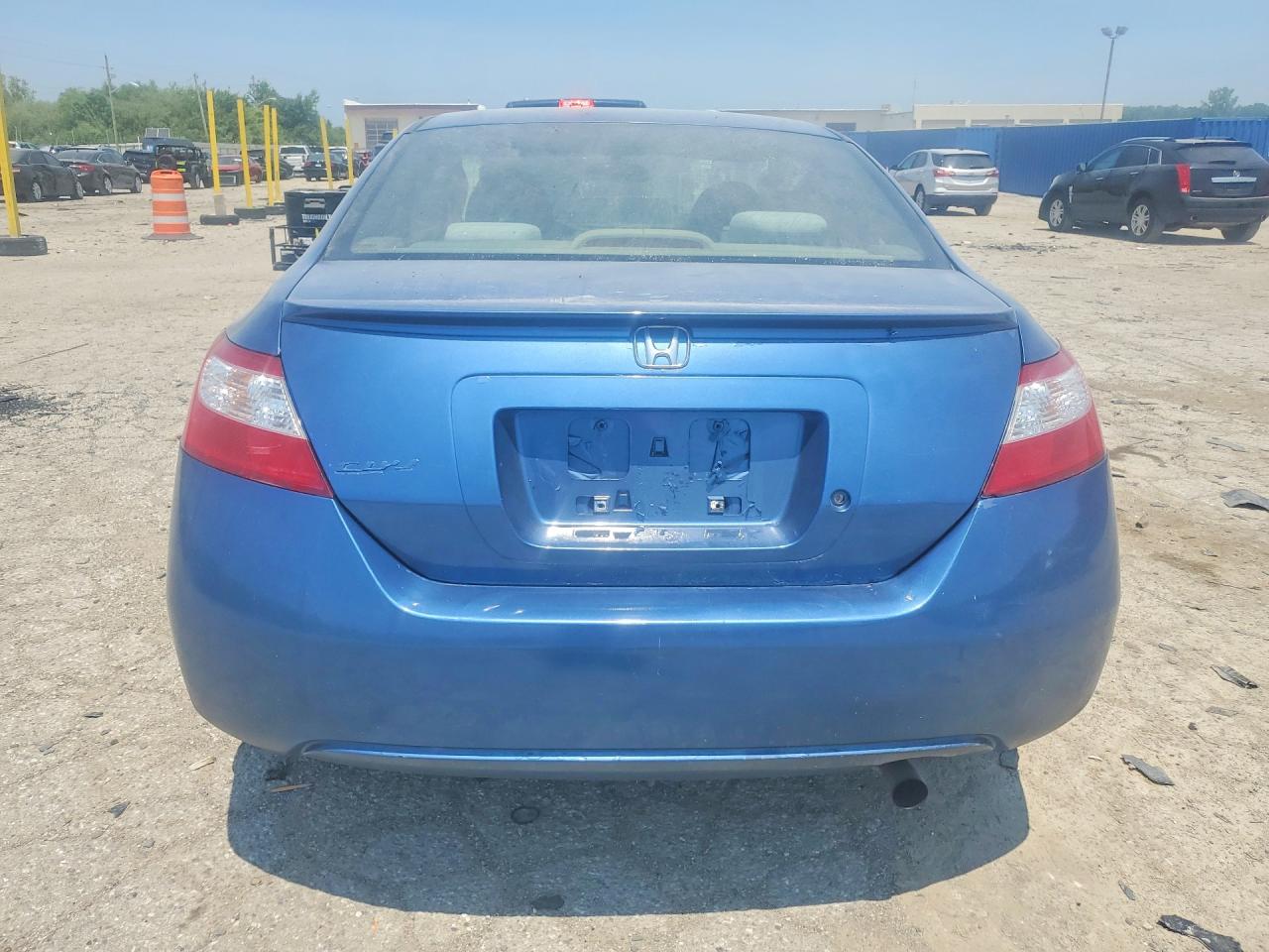 2006 Honda Civic Lx Blue vin: 2HGFG12696H582523
