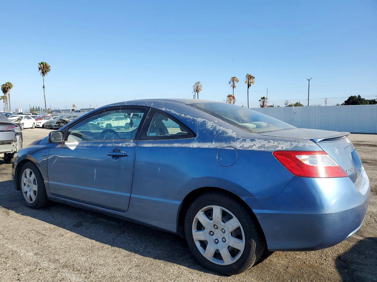 2007 Honda Civic Lx Blue vin: 2HGFG12697H518578