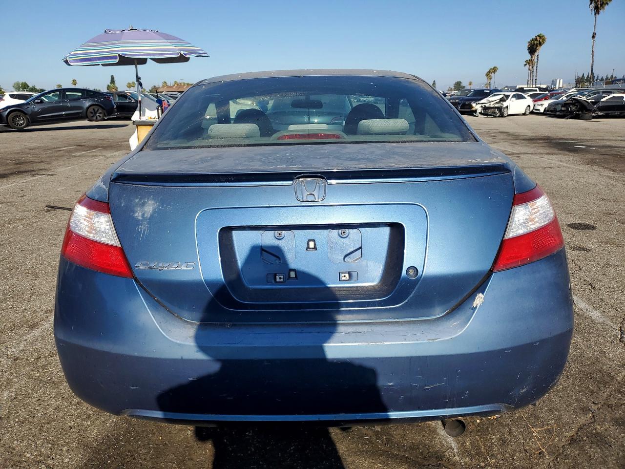 2007 Honda Civic Lx Blue vin: 2HGFG12697H518578