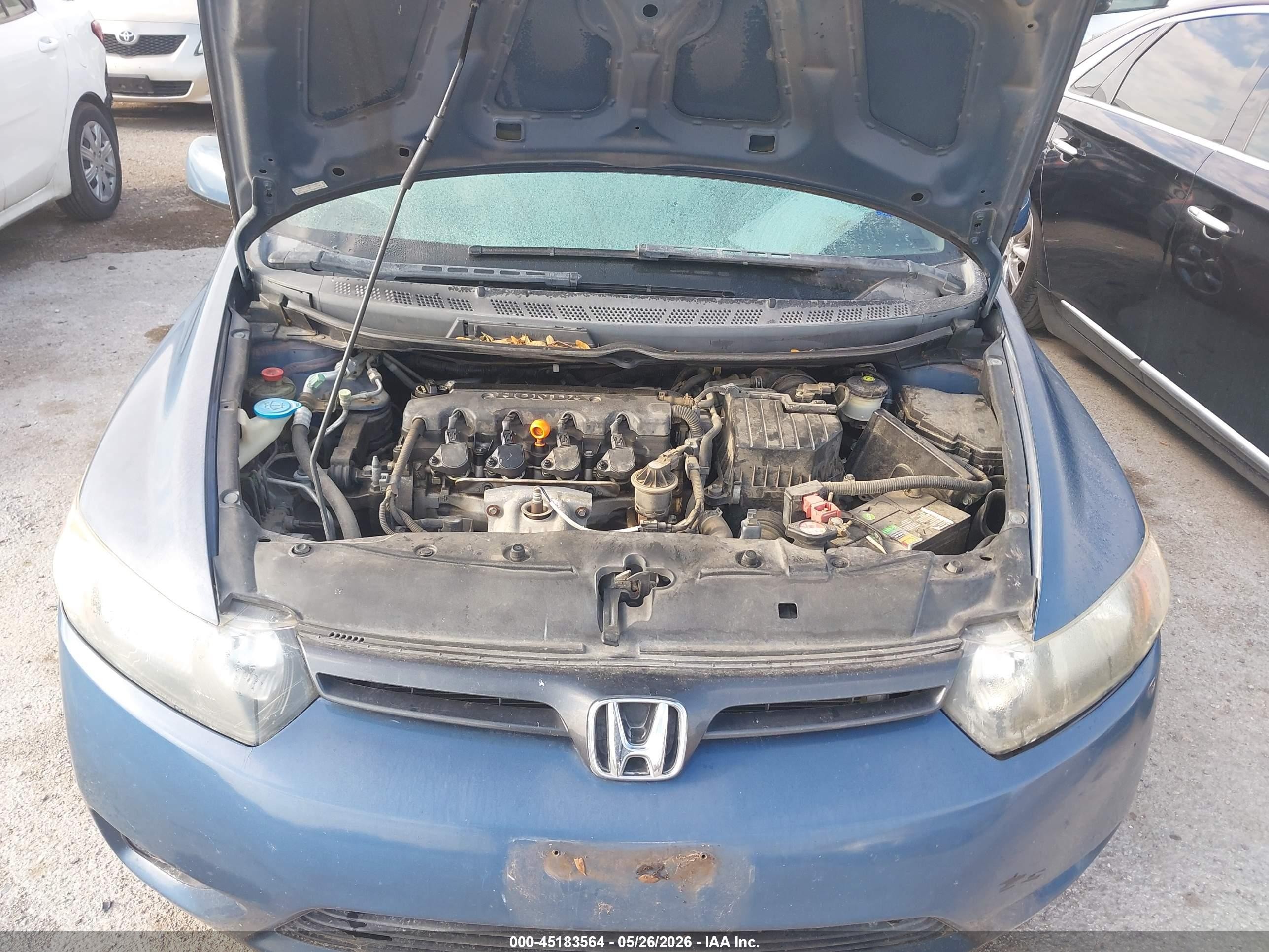 2007 Honda Civic Lx Blue vin: 2HGFG12697H520380
