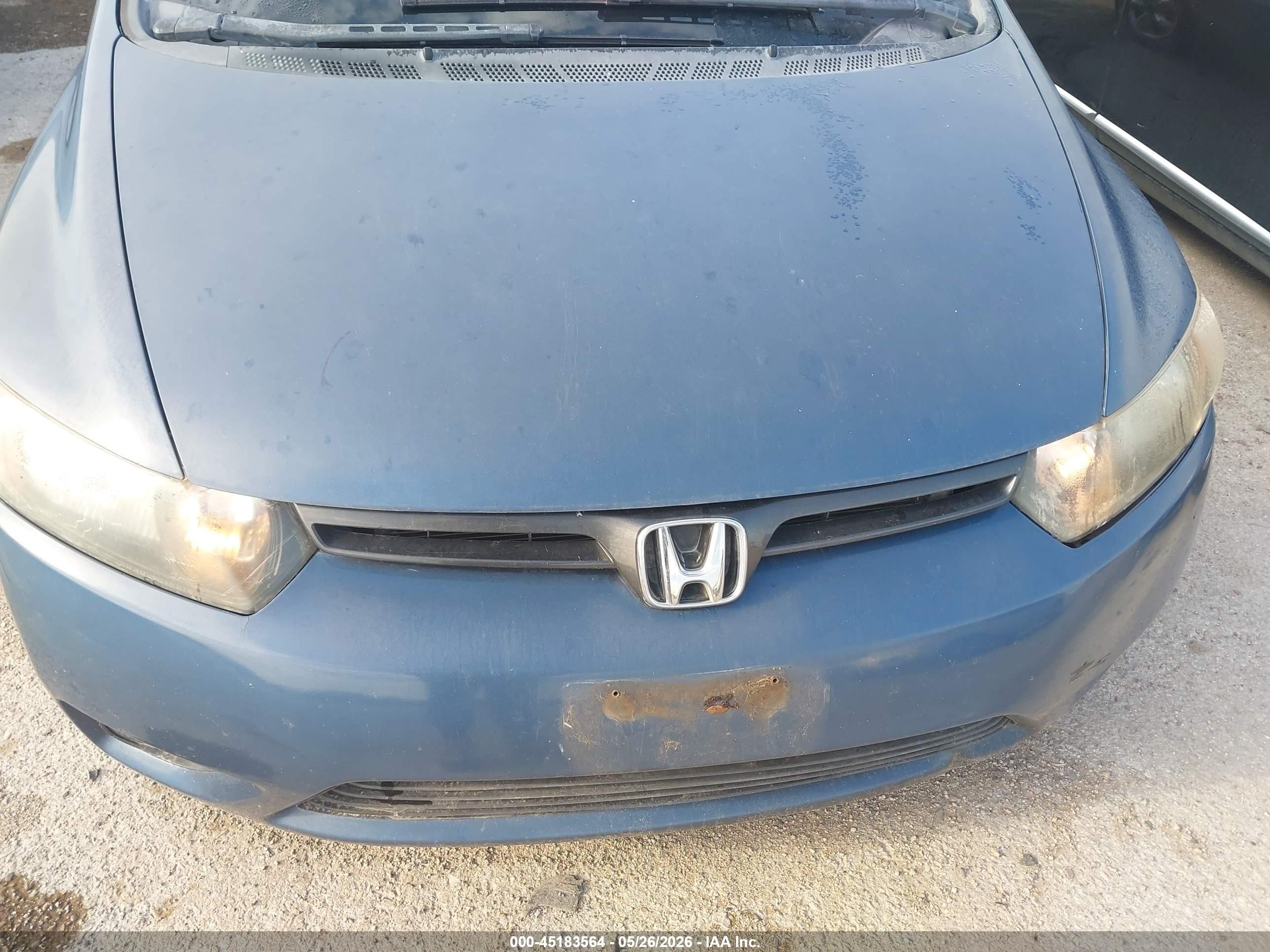 2007 Honda Civic Lx Blue vin: 2HGFG12697H520380