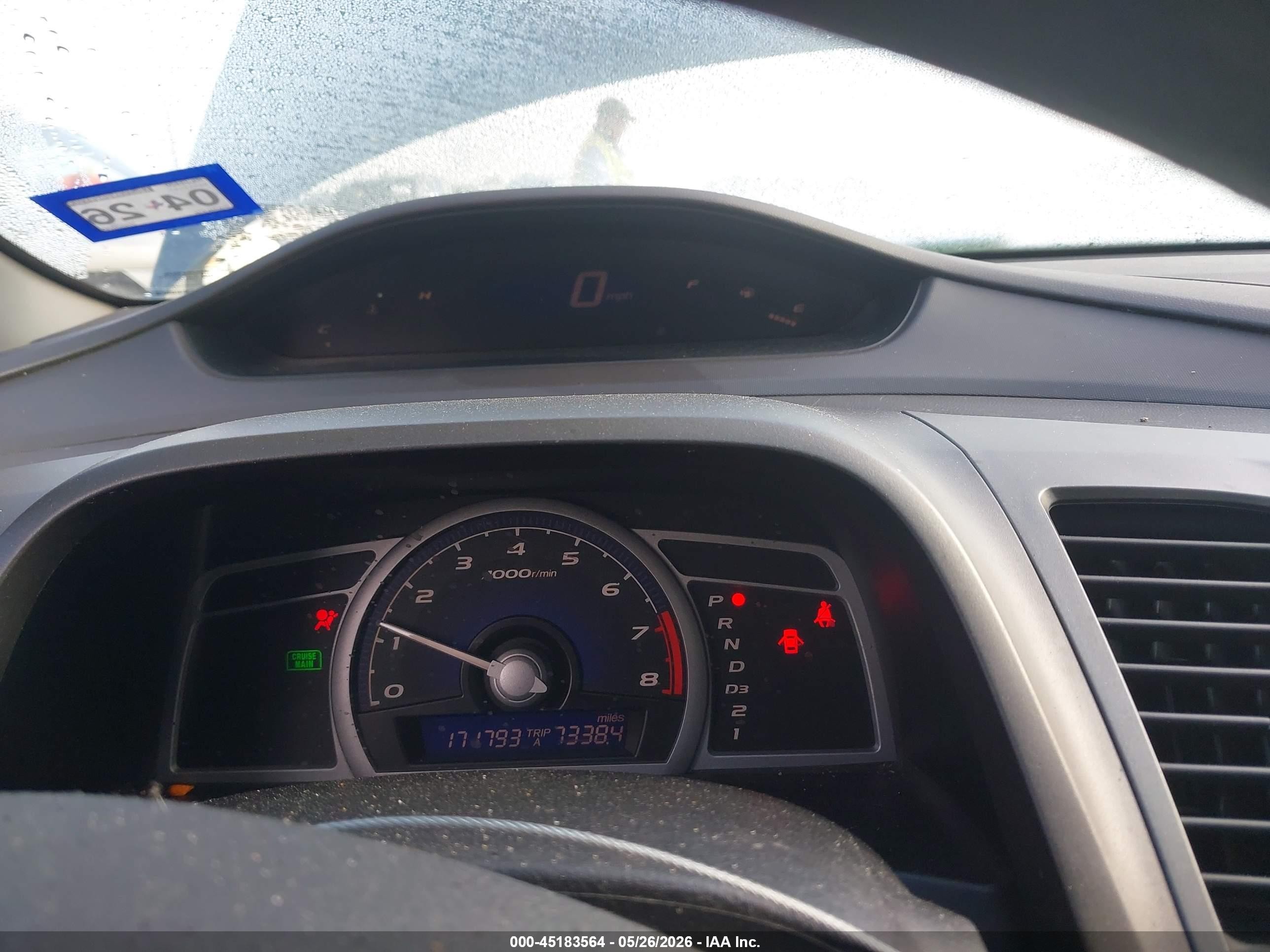 2007 Honda Civic Lx Blue vin: 2HGFG12697H520380