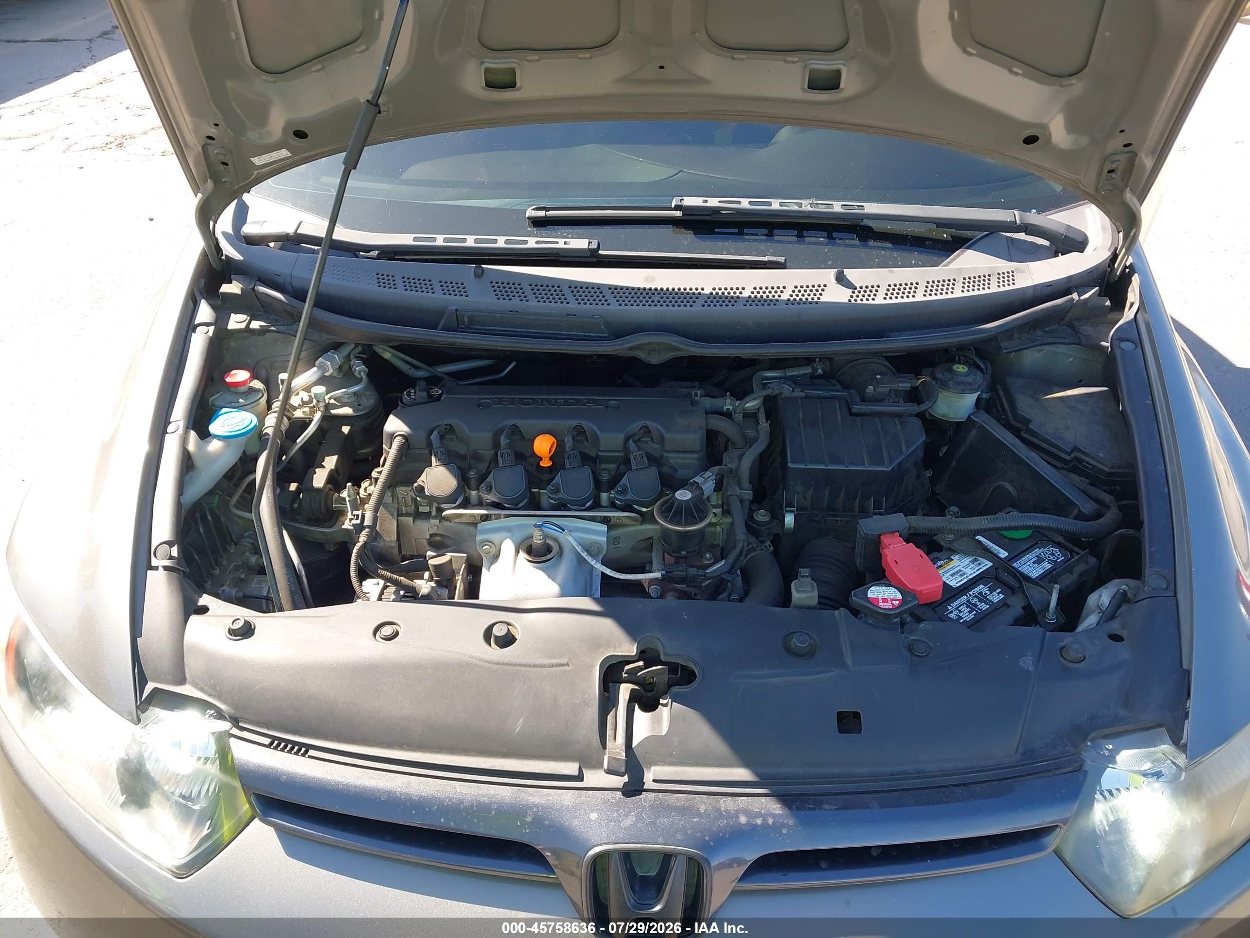 2007 Honda Civic Lx Серый vin: 2HGFG12697H559115