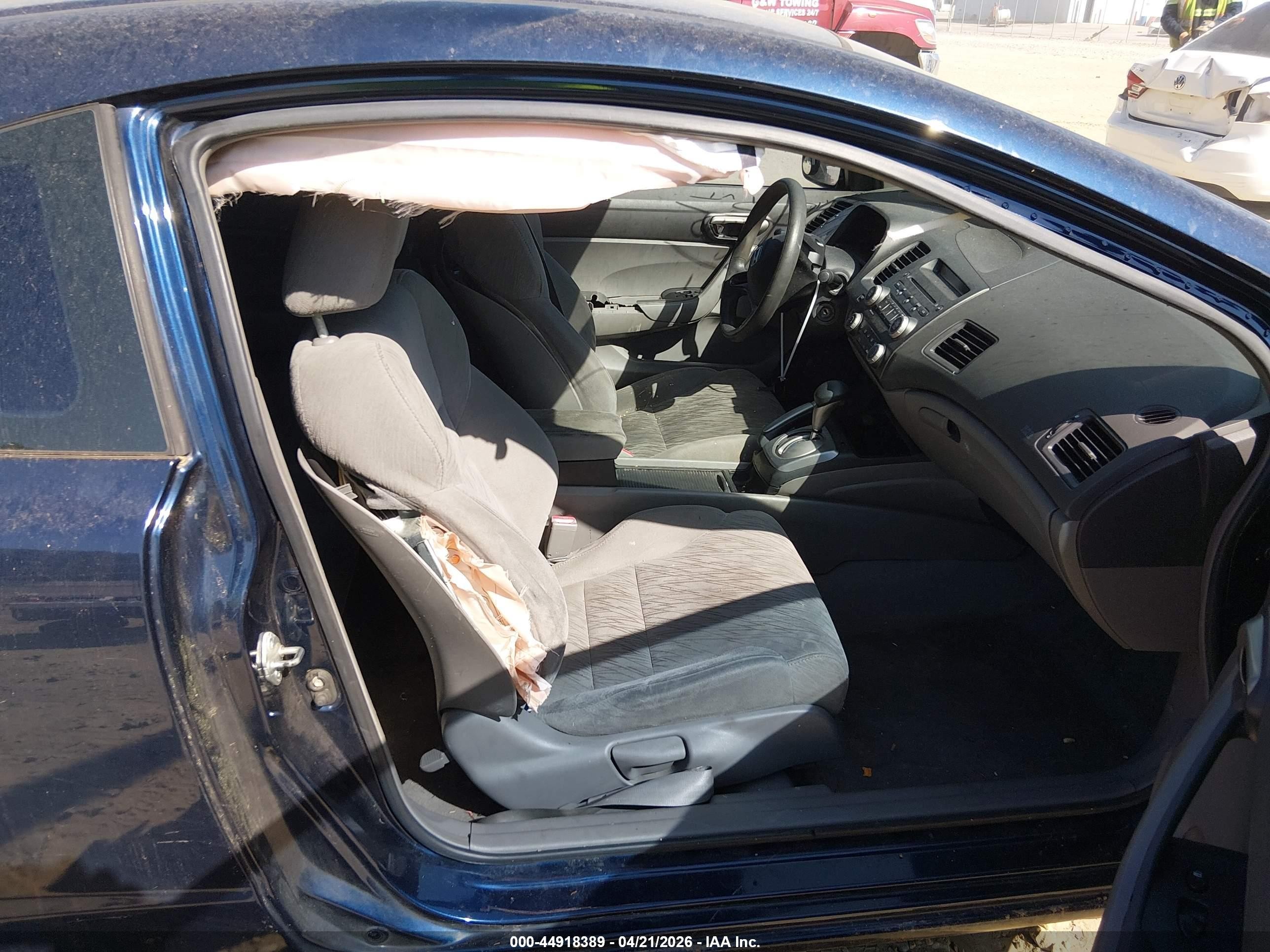 2007 Honda Civic Lx Blue vin: 2HGFG12697H585164