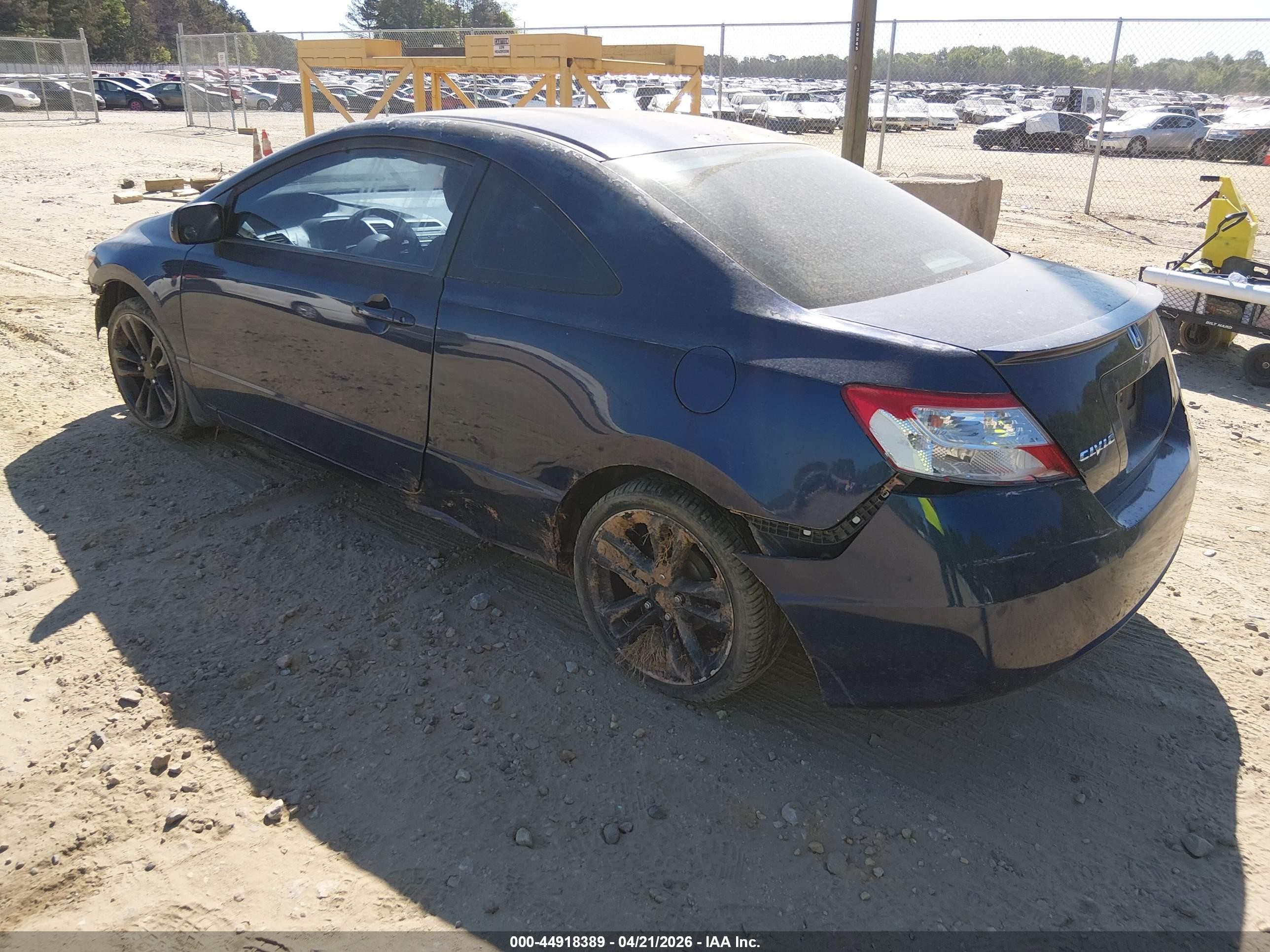 2007 Honda Civic Lx Blue vin: 2HGFG12697H585164