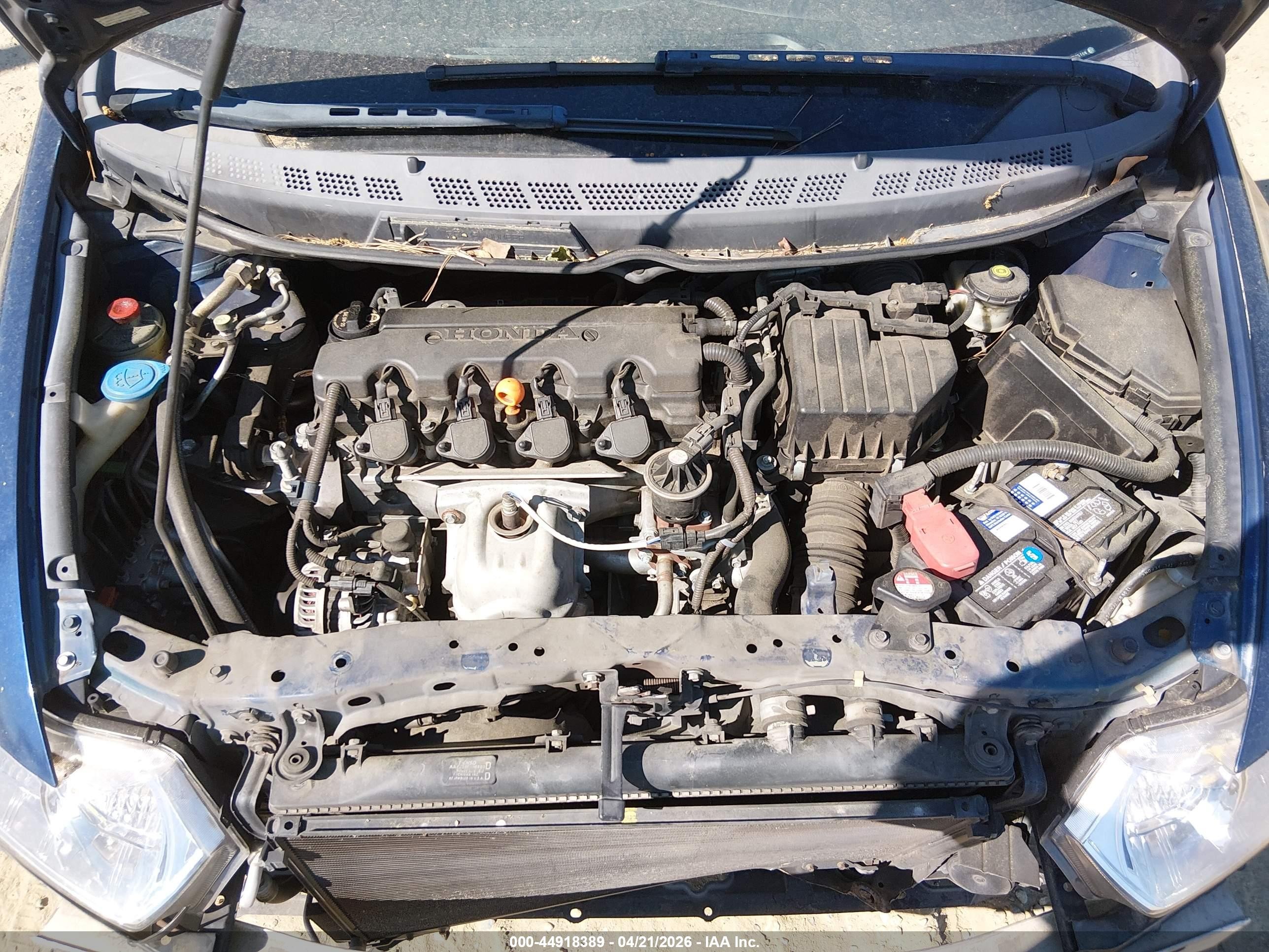 2007 Honda Civic Lx Blue vin: 2HGFG12697H585164