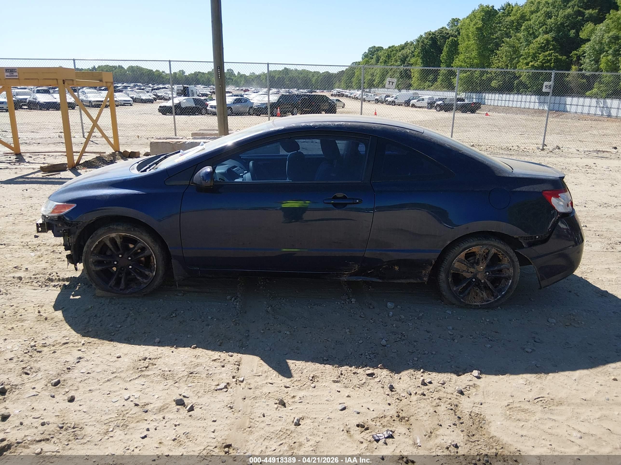 2007 Honda Civic Lx Blue vin: 2HGFG12697H585164