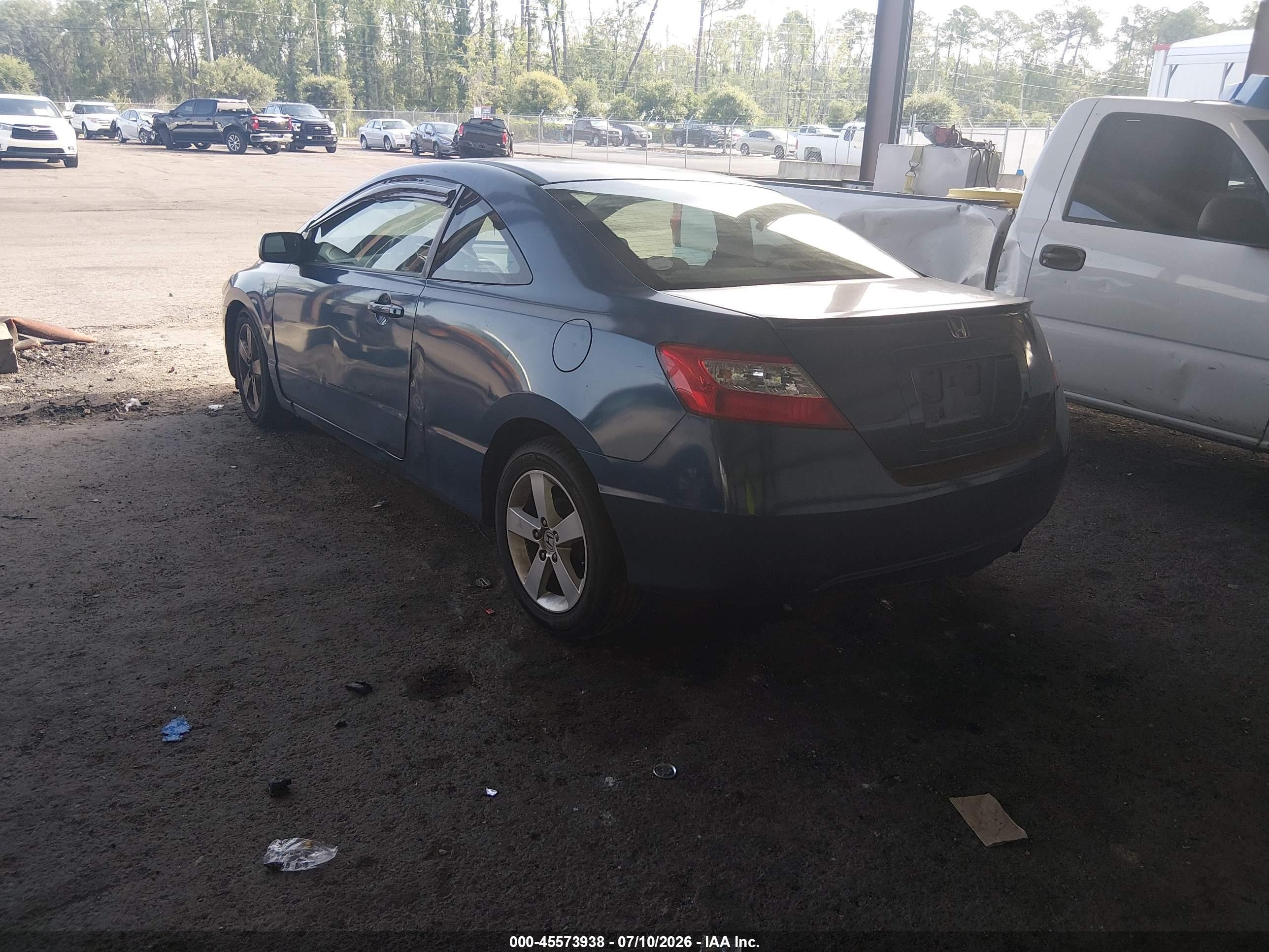 2008 Honda Civic Lx Blue vin: 2HGFG12698H513463
