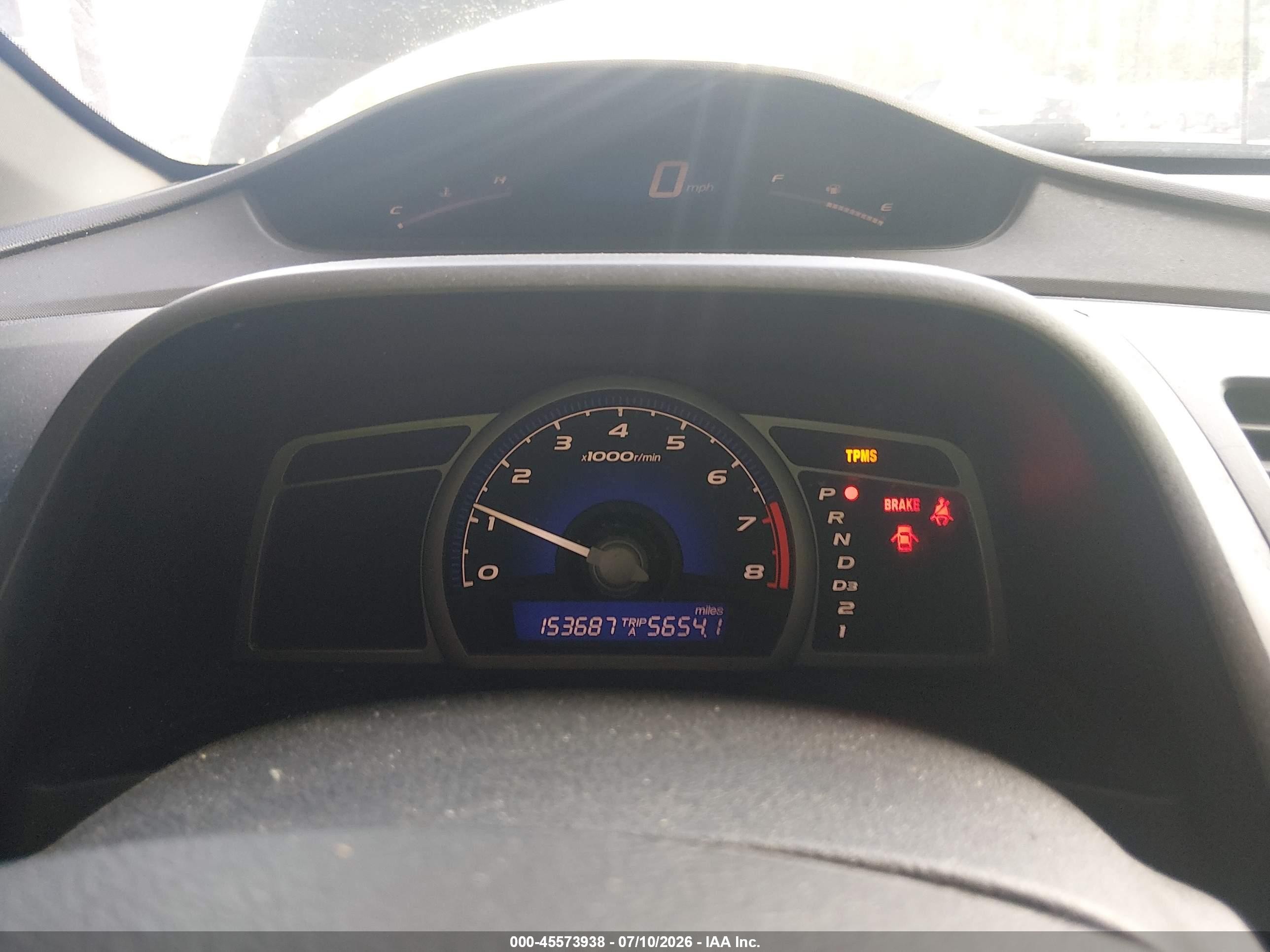 2008 Honda Civic Lx Blue vin: 2HGFG12698H513463