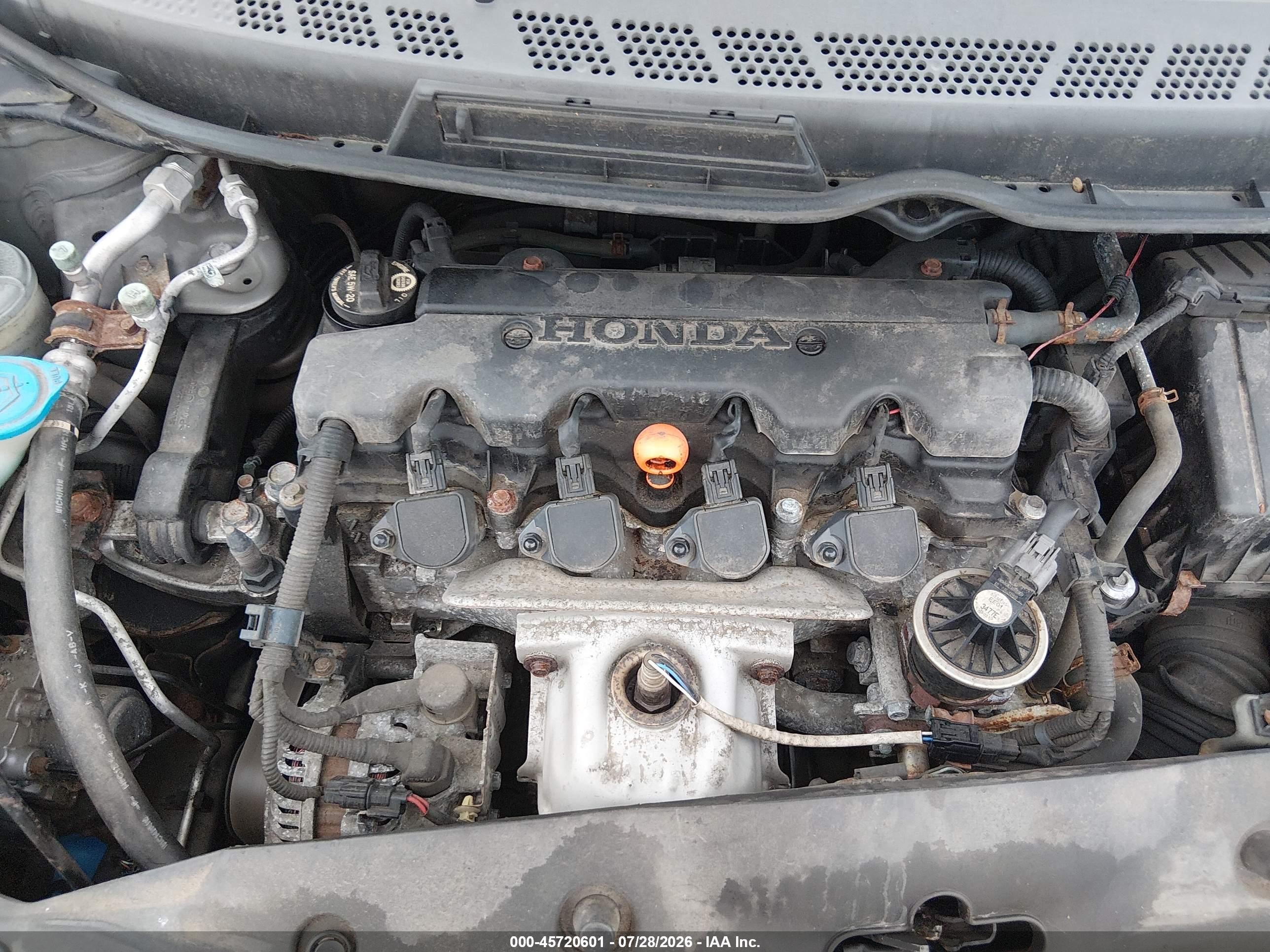 2008 Honda Civic Lx Beige vin: 2HGFG12698H532918