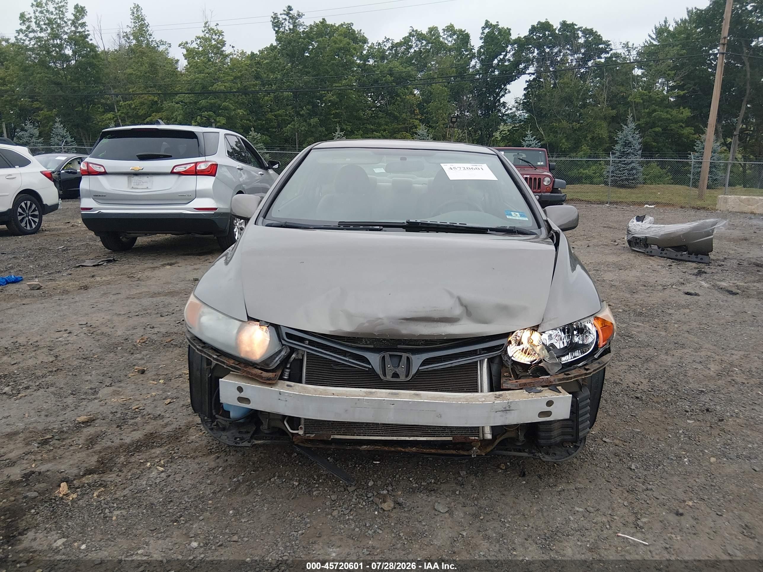 2008 Honda Civic Lx Beige vin: 2HGFG12698H532918