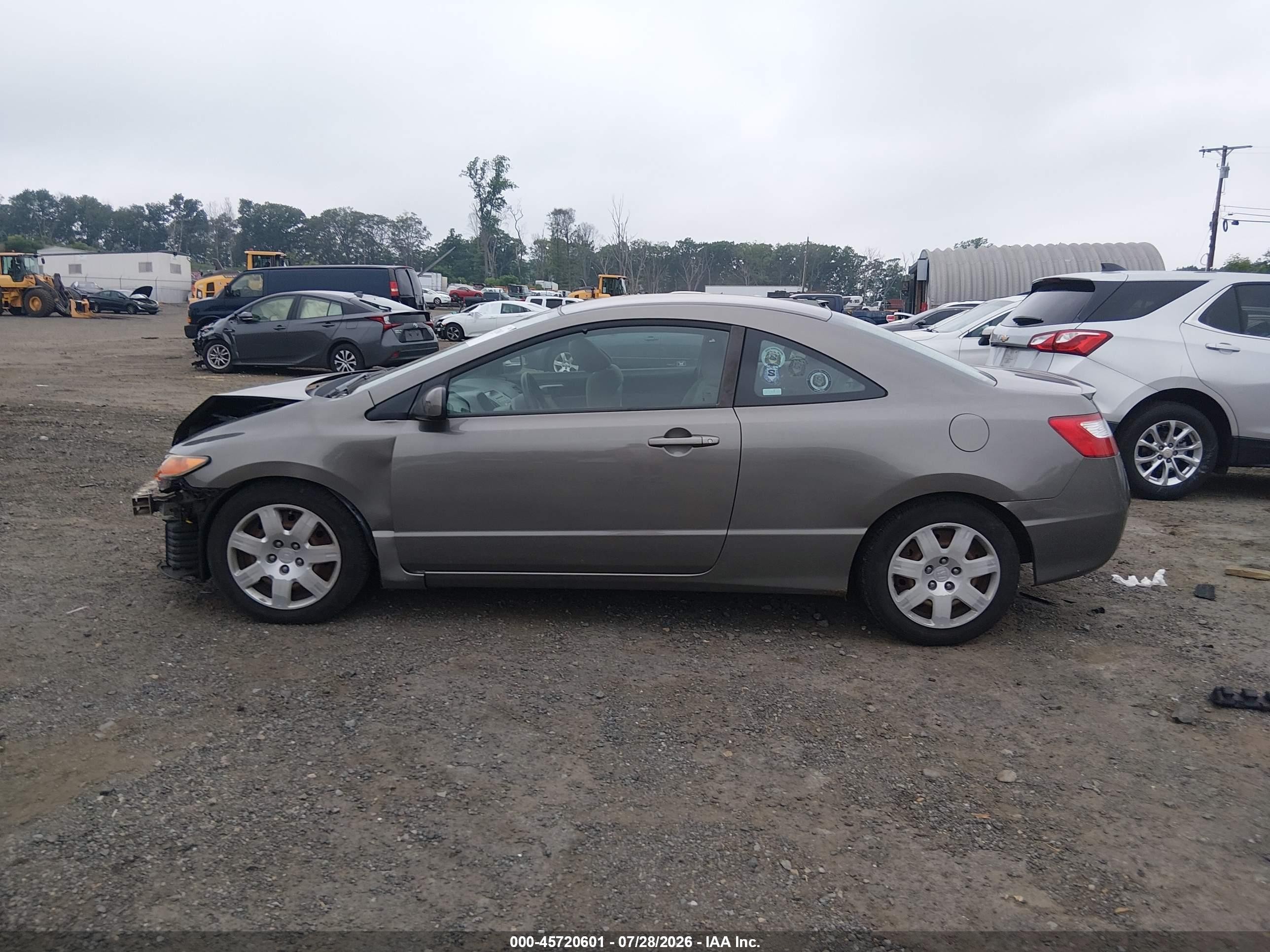 2008 Honda Civic Lx Beige vin: 2HGFG12698H532918