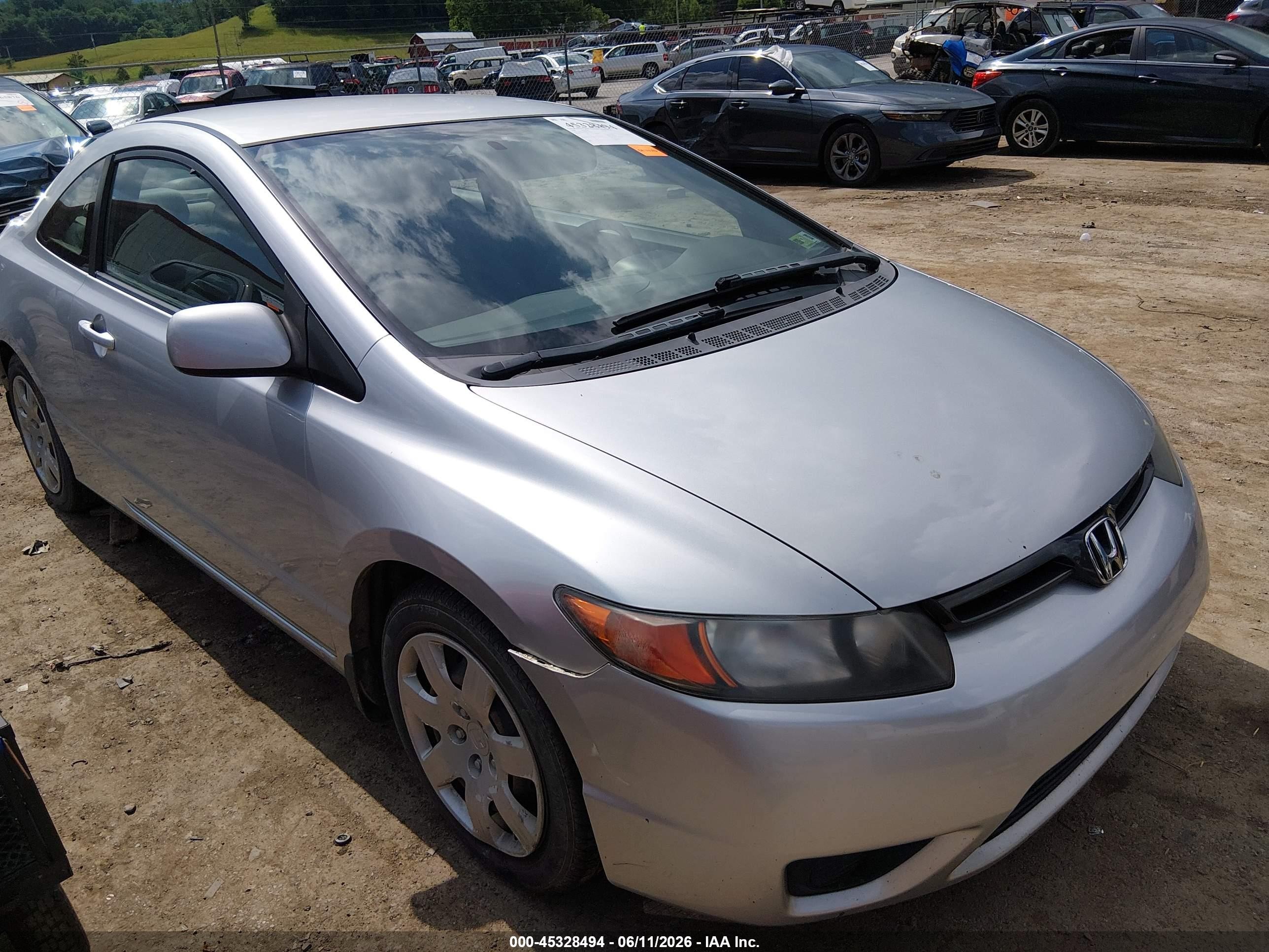 2008 Honda Civic Lx Silver vin: 2HGFG12698H566955