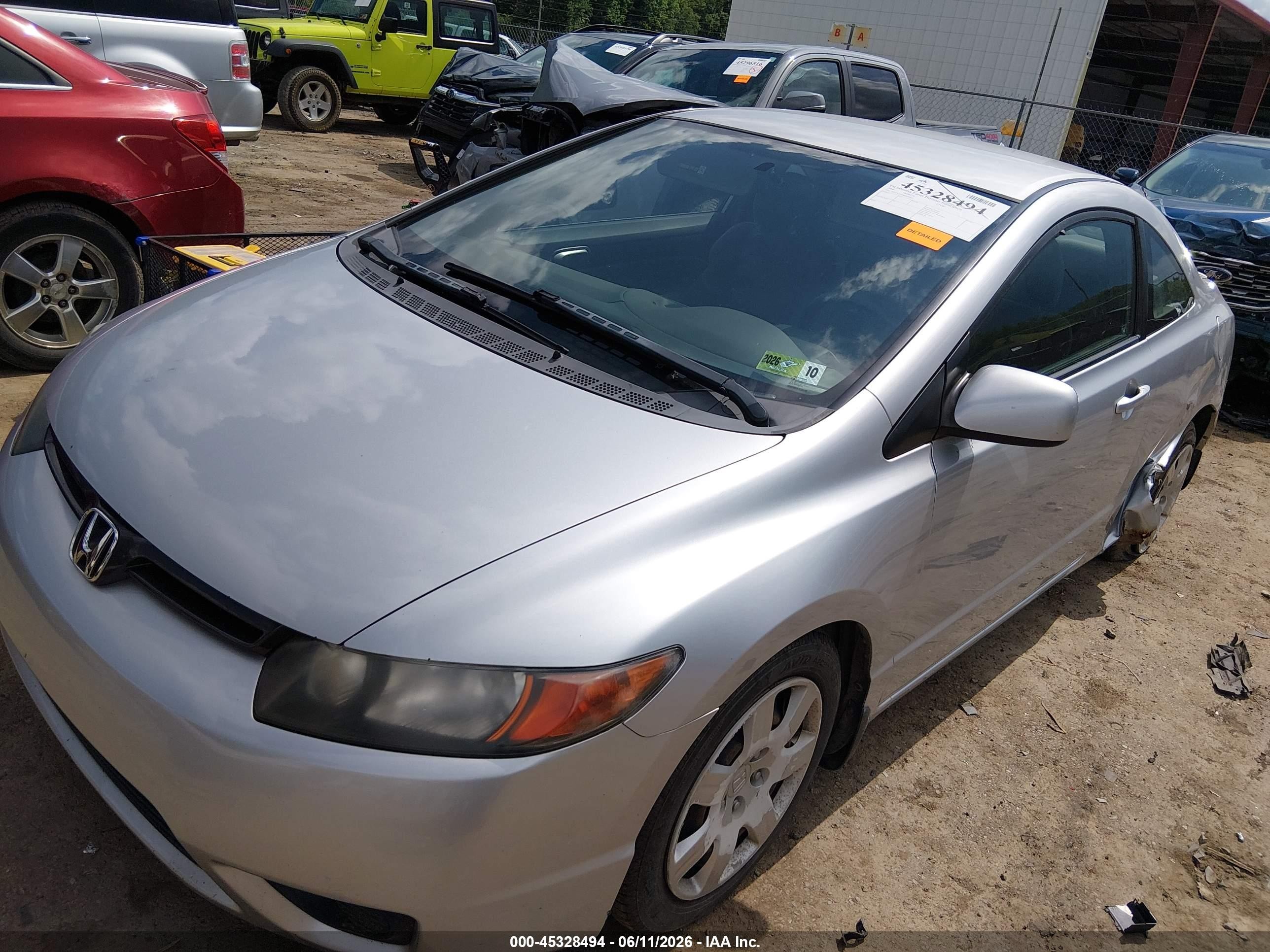 2008 Honda Civic Lx Silver vin: 2HGFG12698H566955