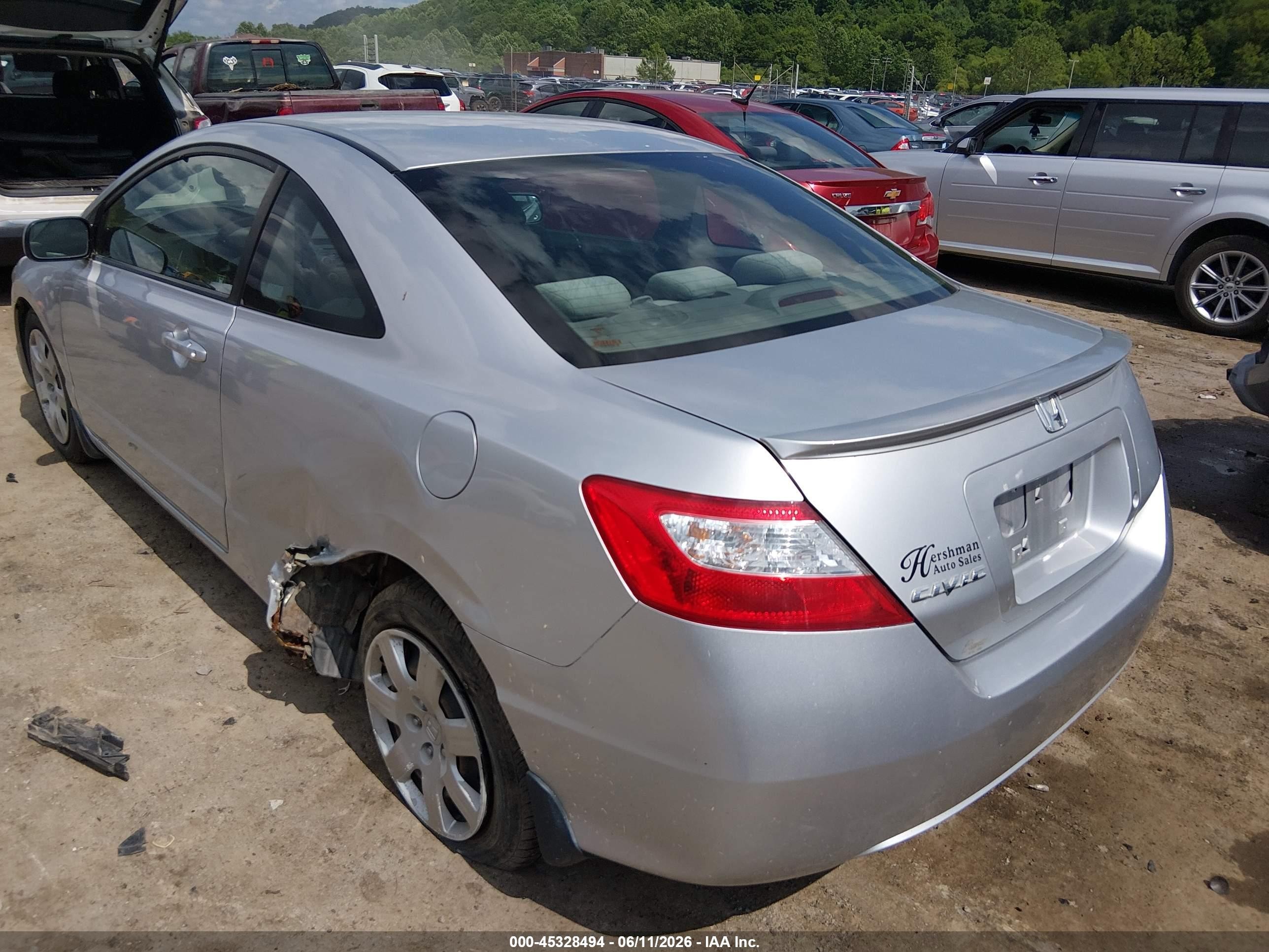 2008 Honda Civic Lx Silver vin: 2HGFG12698H566955
