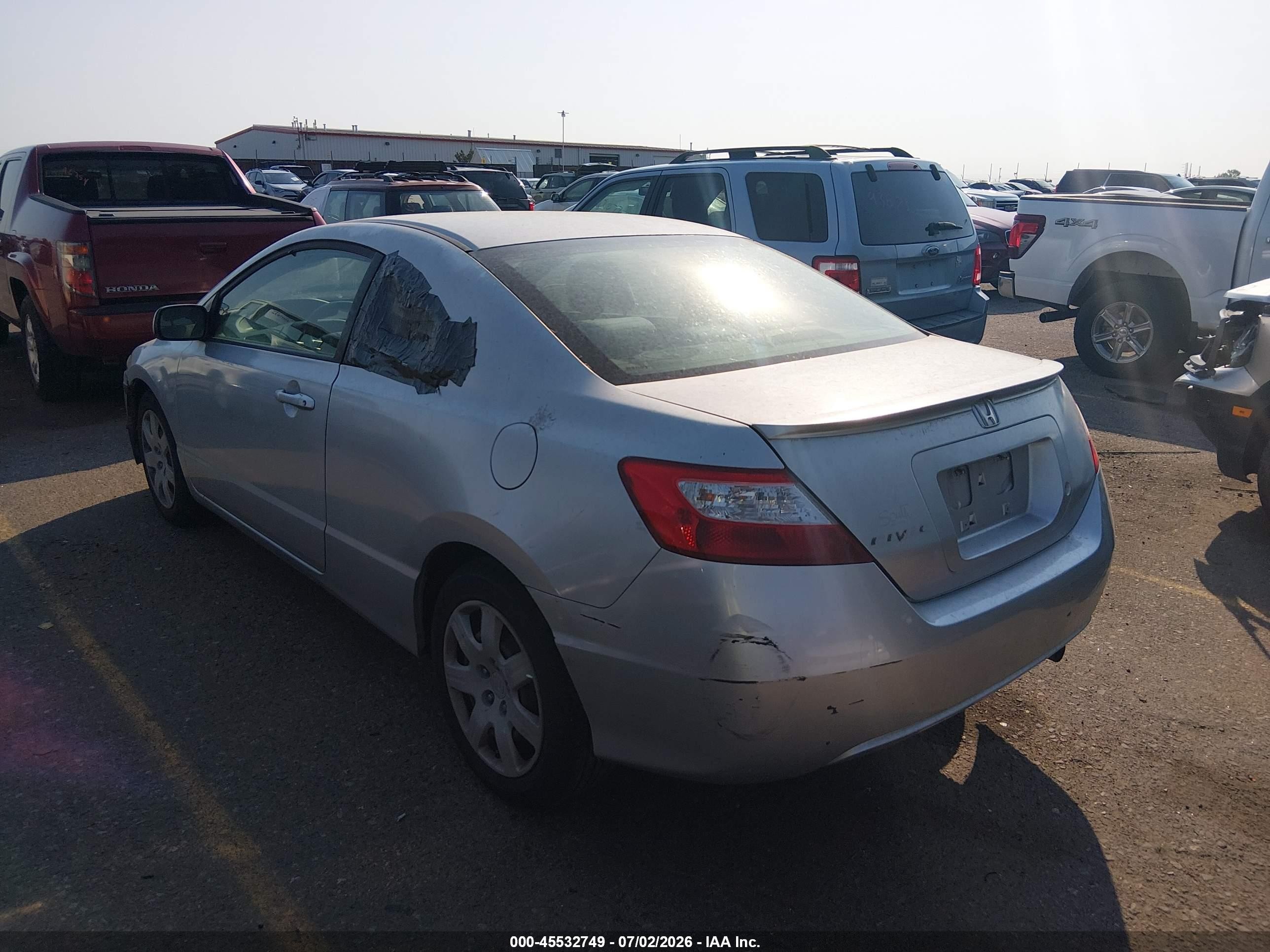 2008 Honda Civic Lx Gray vin: 2HGFG12698H568107