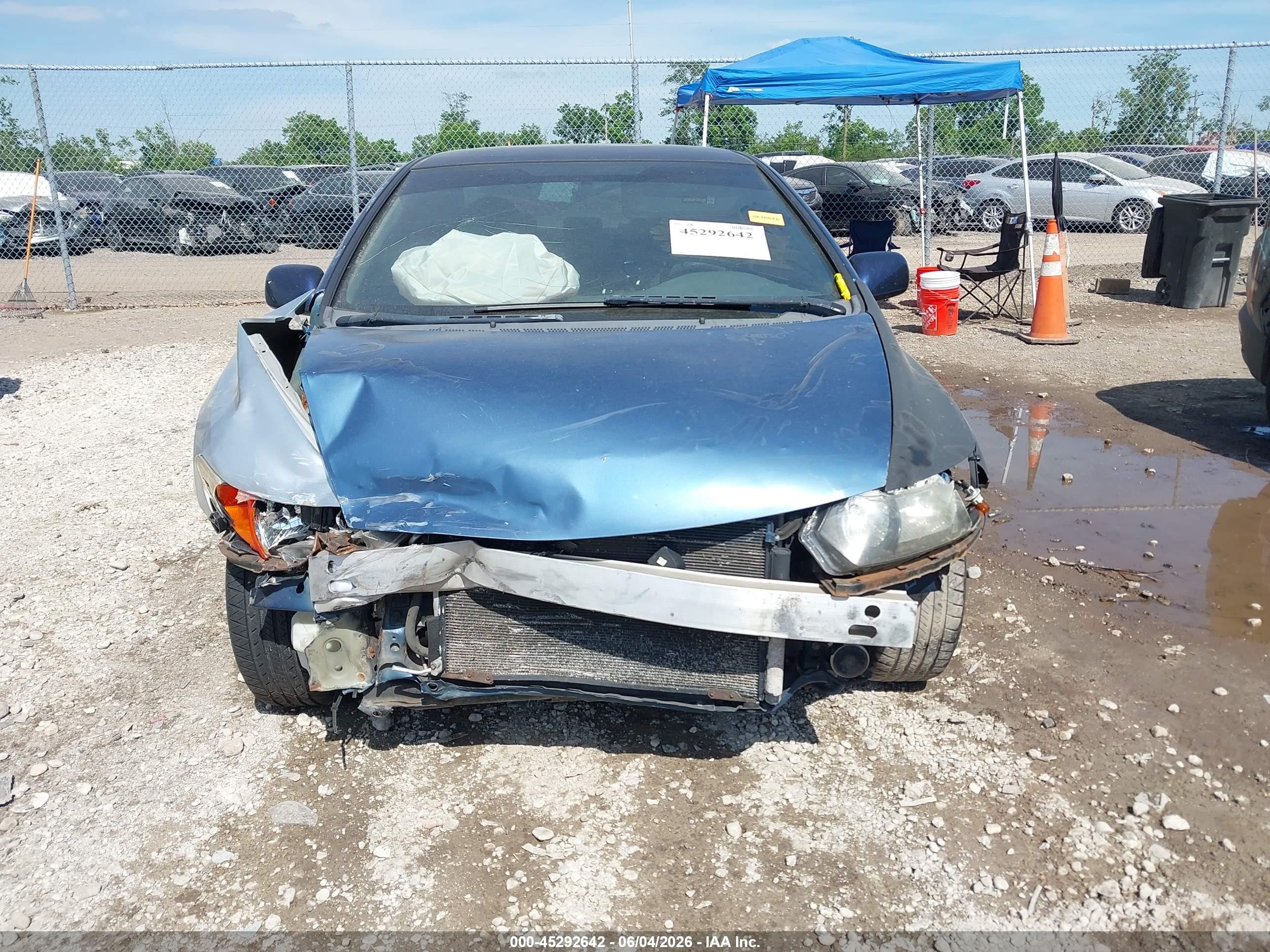 2009 Honda Civic Lx Blue vin: 2HGFG12699H508264