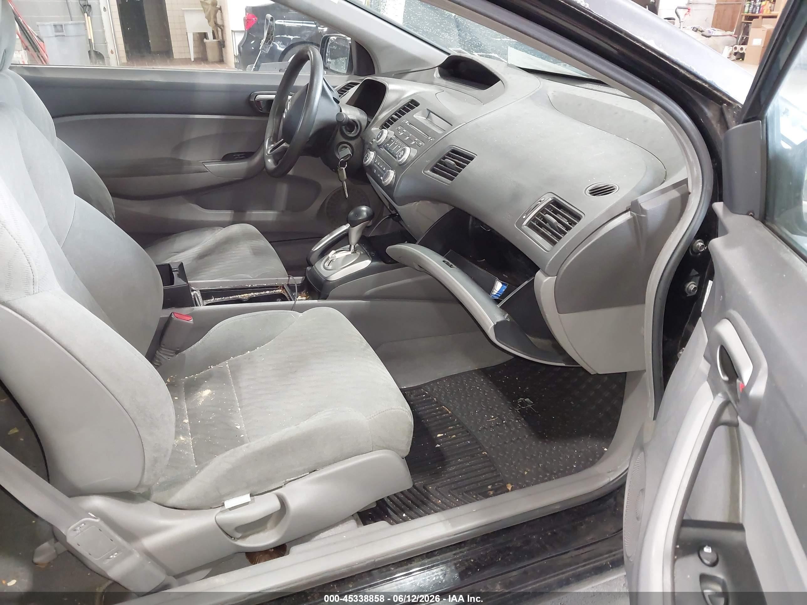 2009 Honda Civic Lx Black vin: 2HGFG12699H540535