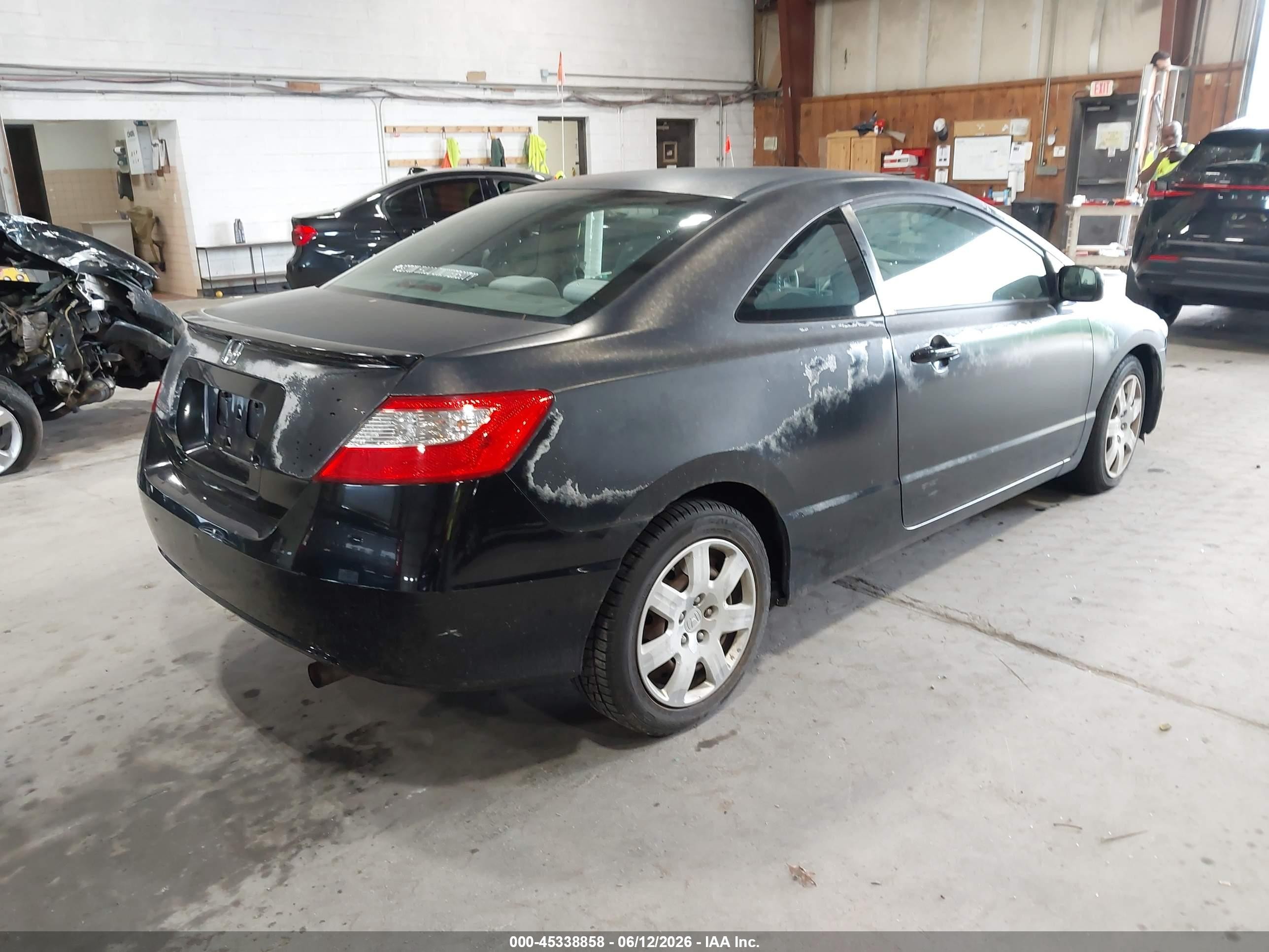 2009 Honda Civic Lx Black vin: 2HGFG12699H540535