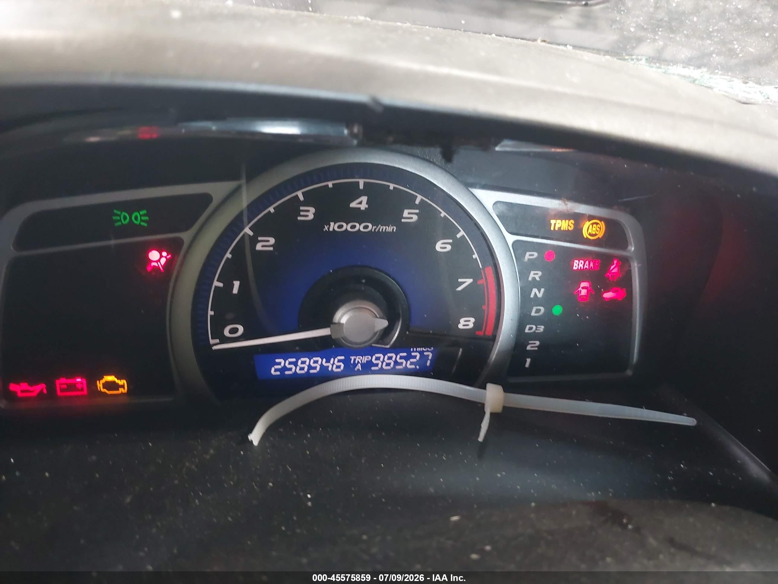 2009 Honda Civic Lx Blue vin: 2HGFG12699H542897