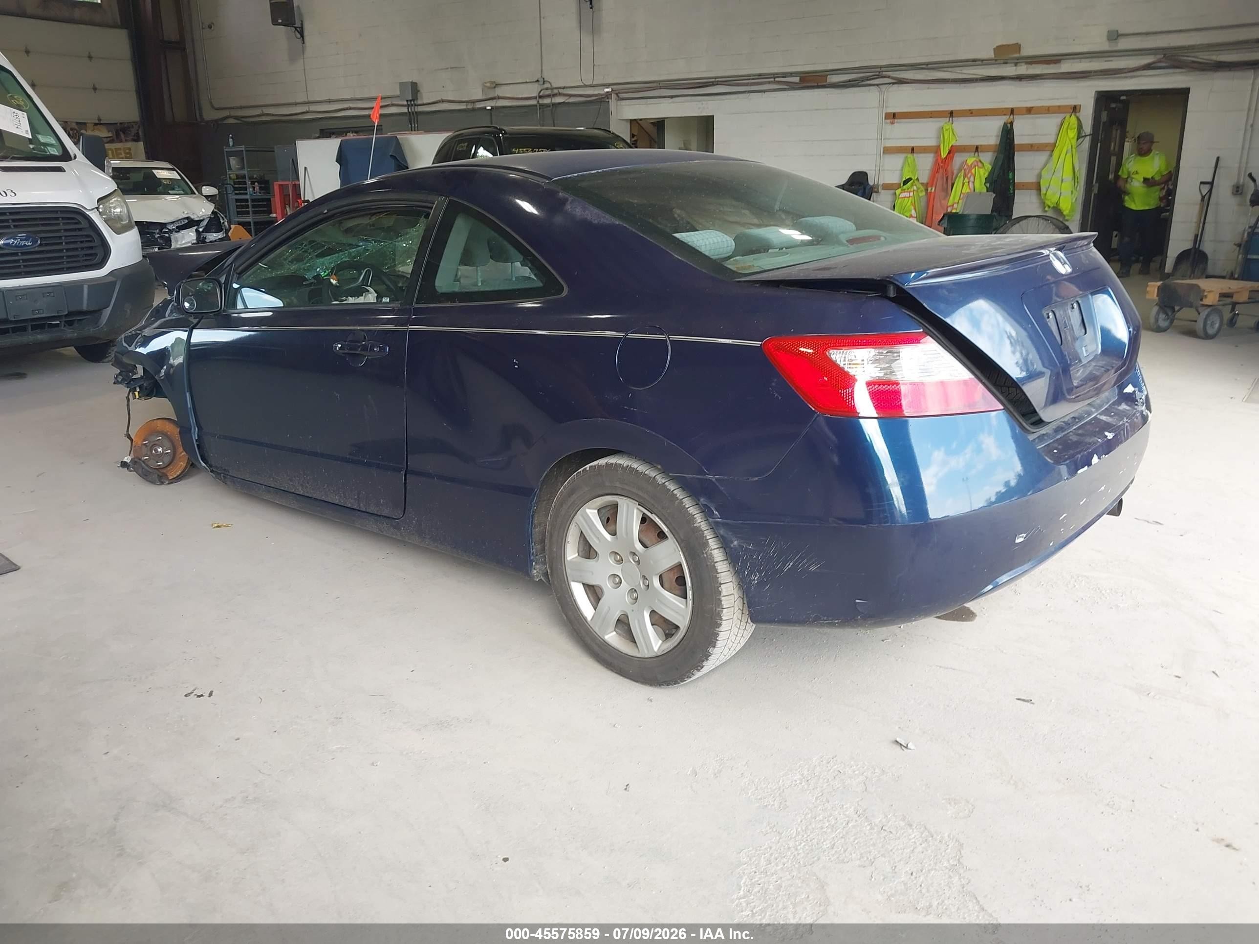 2009 Honda Civic Lx Blue vin: 2HGFG12699H542897