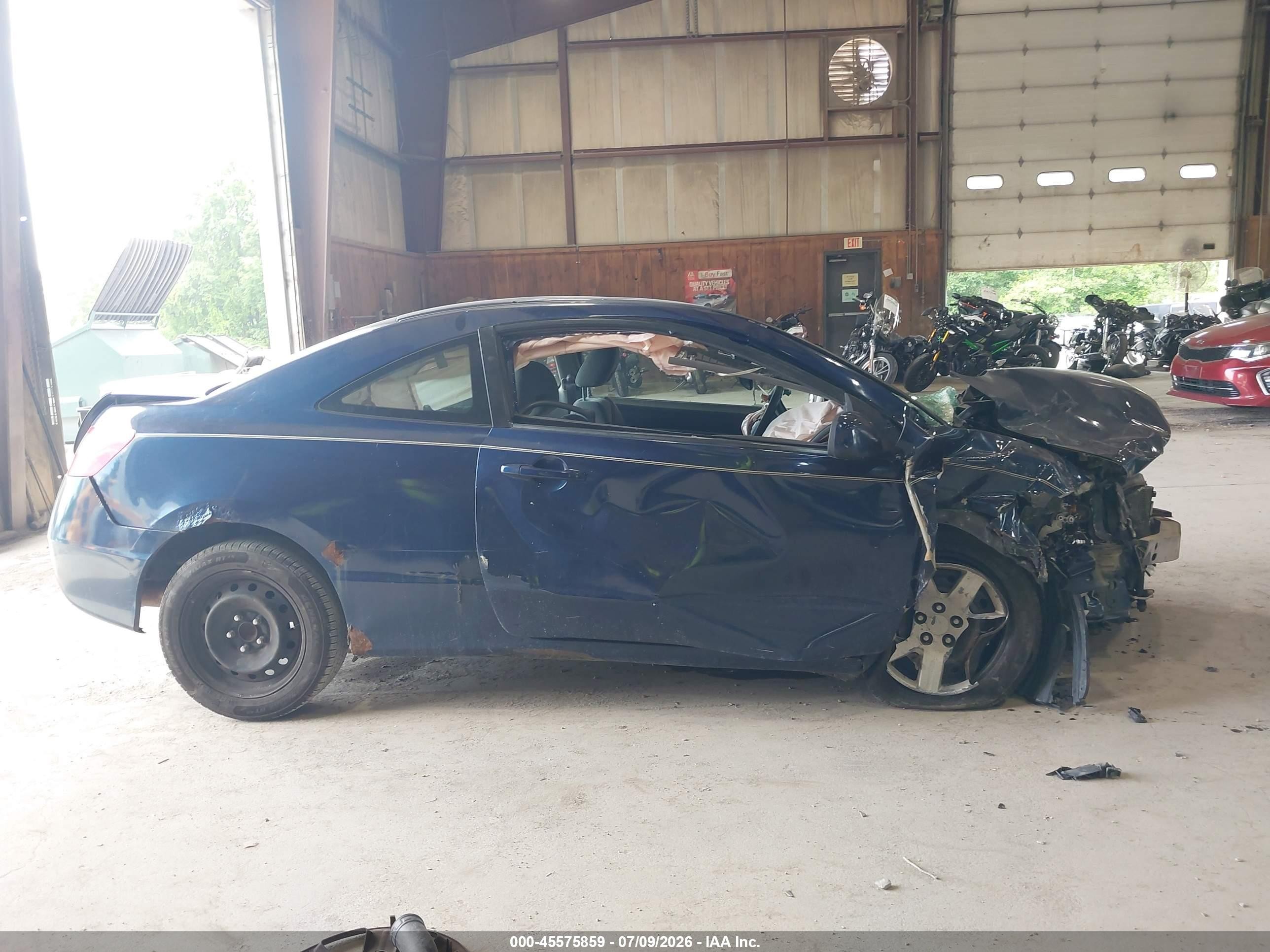 2009 Honda Civic Lx Blue vin: 2HGFG12699H542897