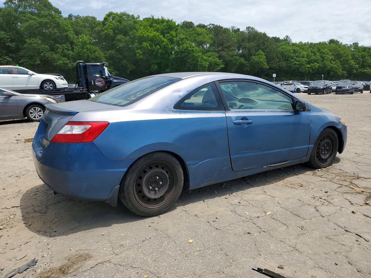 2006 Honda Civic Lx Blue vin: 2HGFG126X6H520547