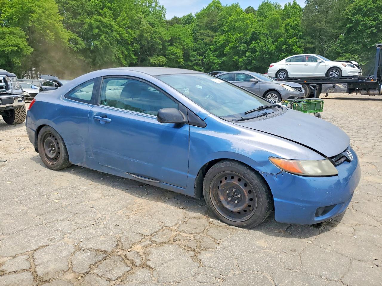 2006 Honda Civic Lx Blue vin: 2HGFG126X6H520547