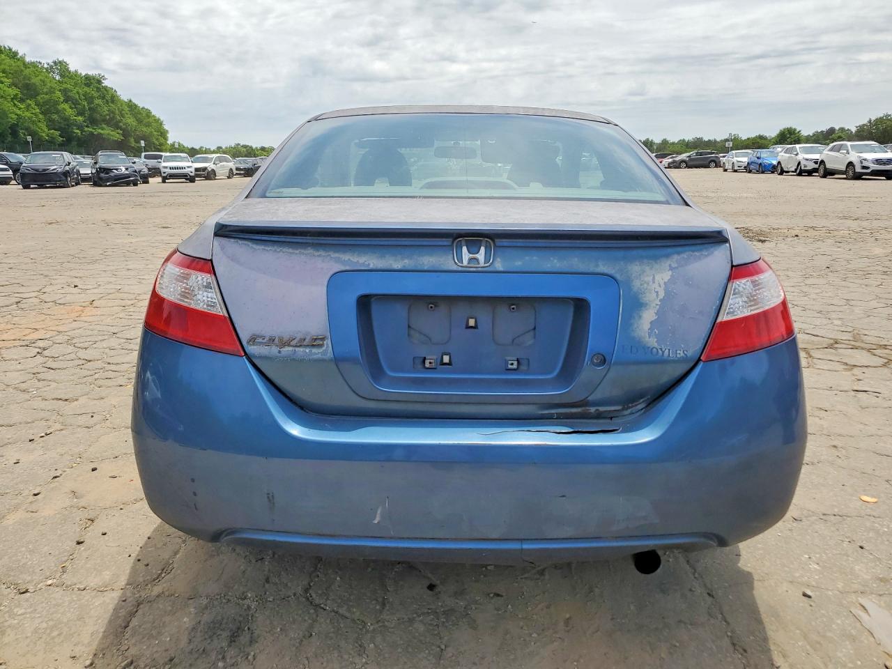 2006 Honda Civic Lx Blue vin: 2HGFG126X6H520547
