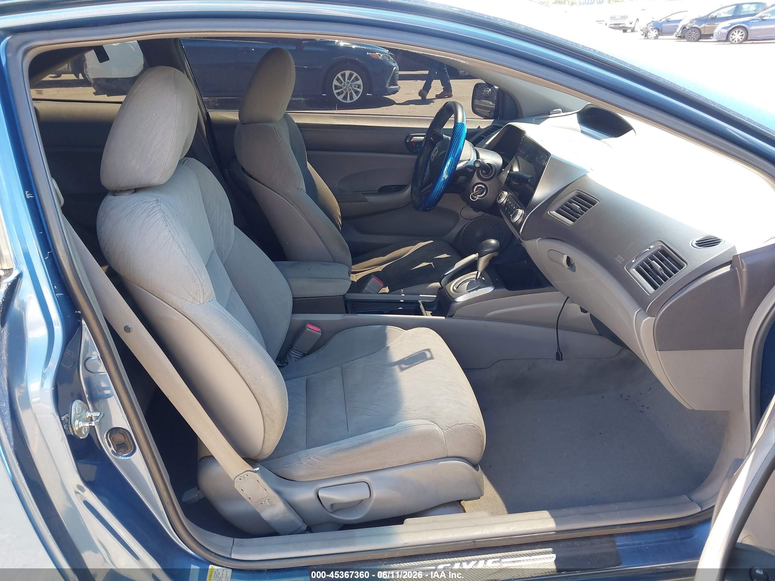 2006 Honda Civic Lx Blue vin: 2HGFG126X6H532259