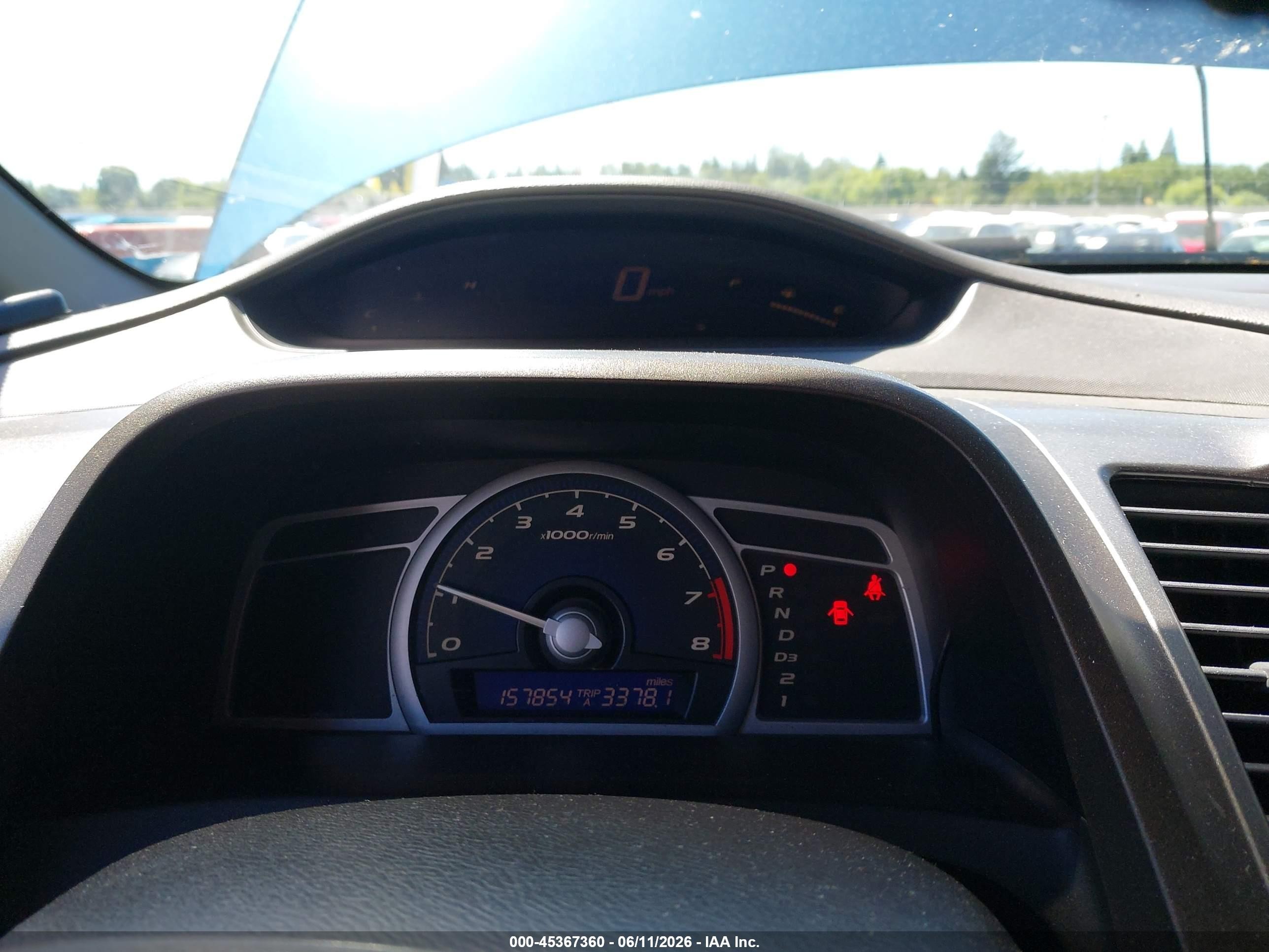 2006 Honda Civic Lx Blue vin: 2HGFG126X6H532259
