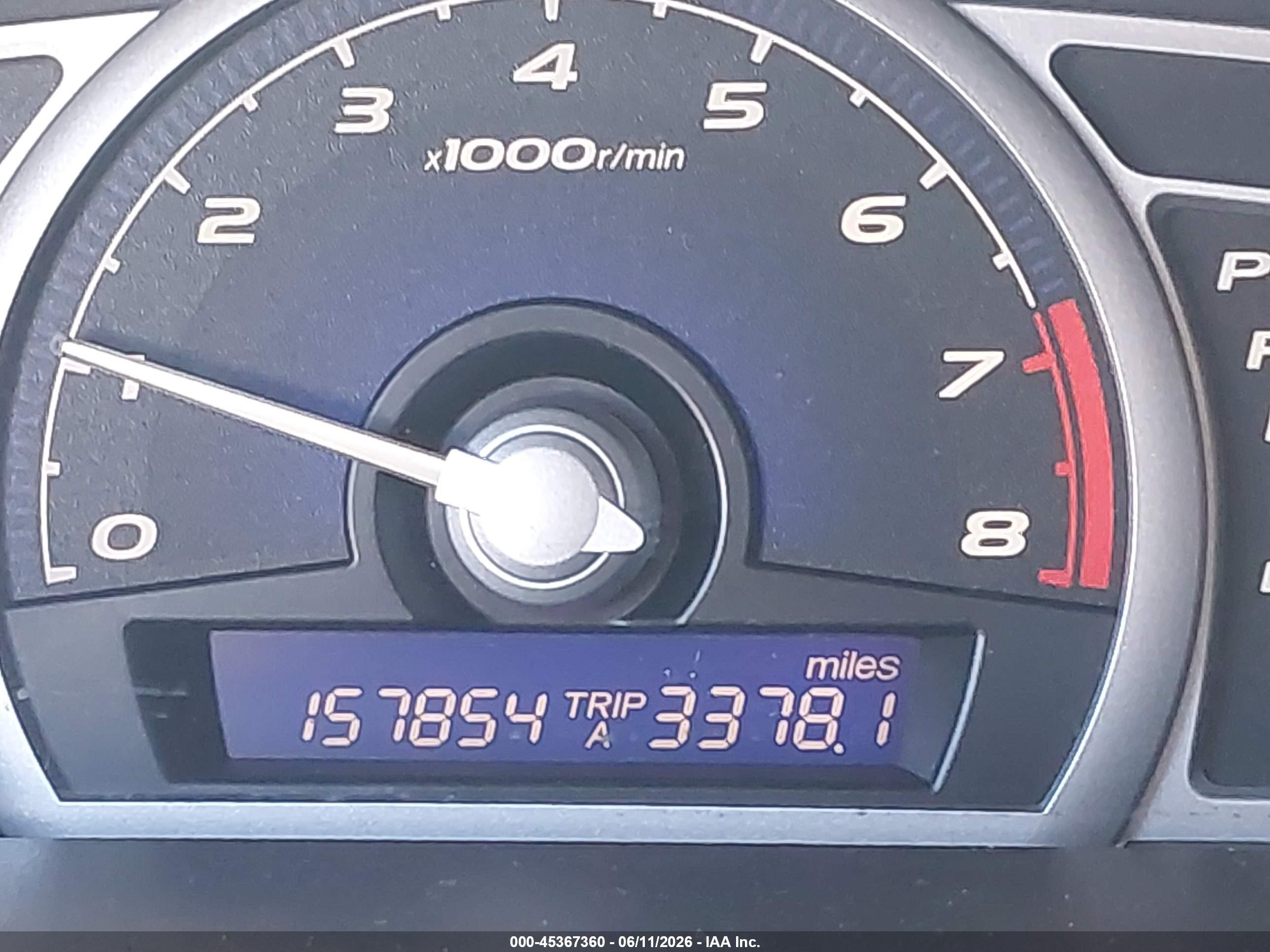 2006 Honda Civic Lx Blue vin: 2HGFG126X6H532259