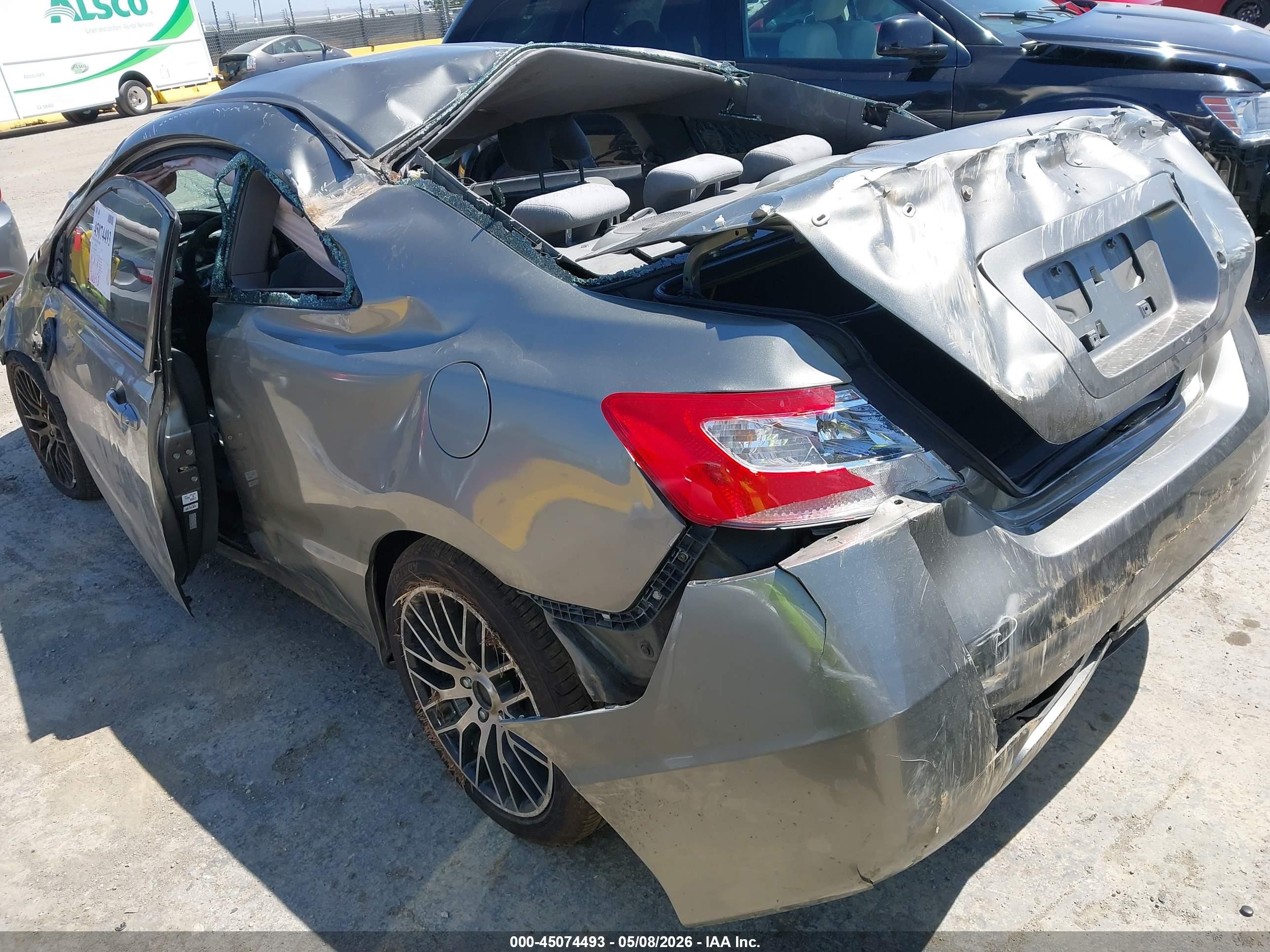 2006 Honda Civic Lx Серый vin: 2HGFG126X6H540815