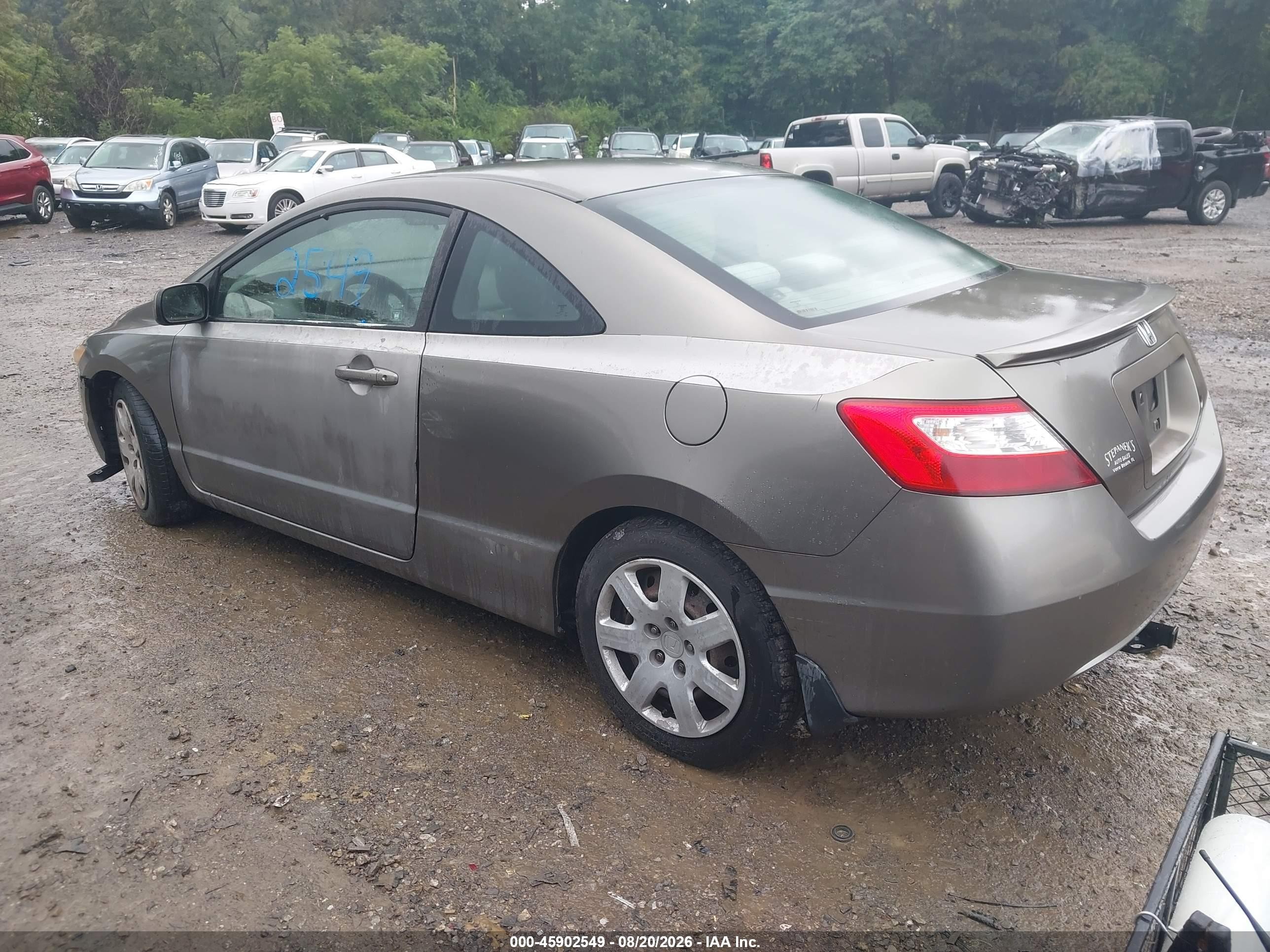 2006 Honda Civic Lx Бежевый vin: 2HGFG126X6H574303