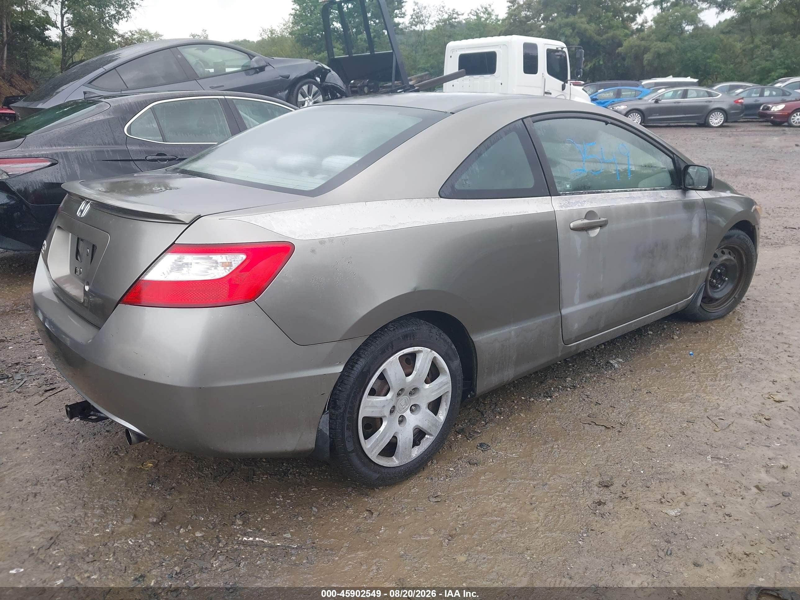 2006 Honda Civic Lx Бежевый vin: 2HGFG126X6H574303