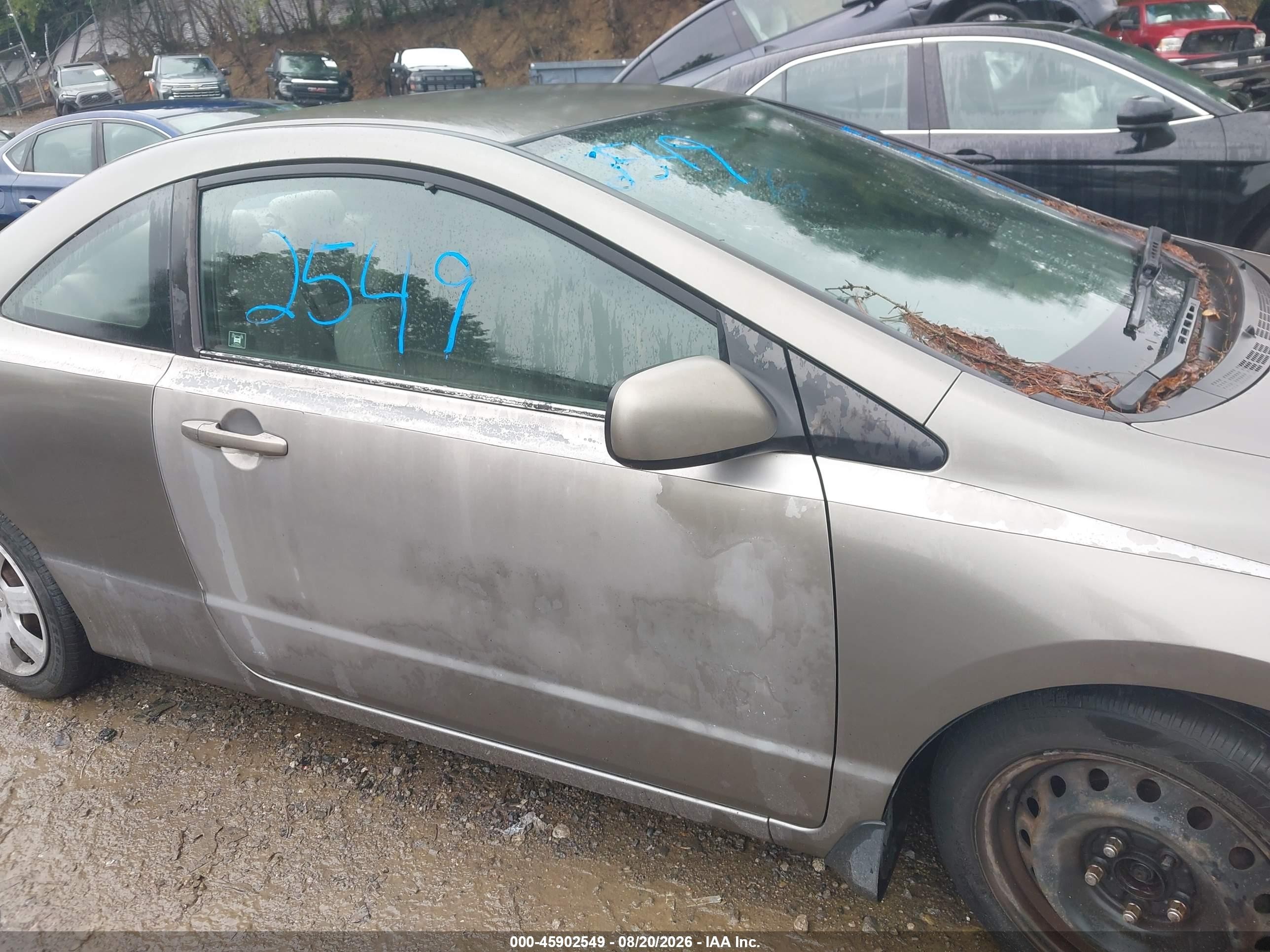 2006 Honda Civic Lx Бежевый vin: 2HGFG126X6H574303