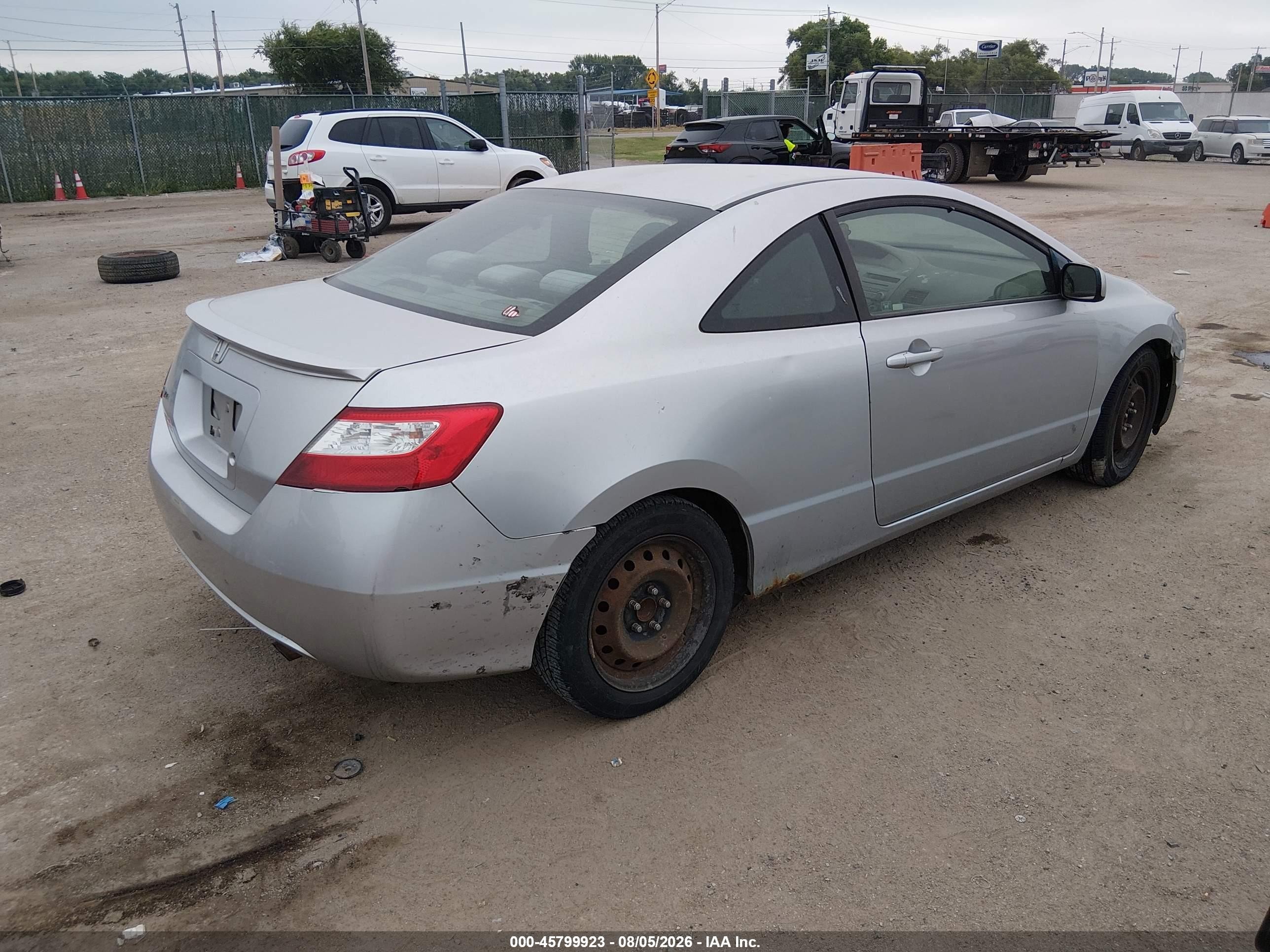 2007 Honda Civic Lx Silver vin: 2HGFG126X7H510618