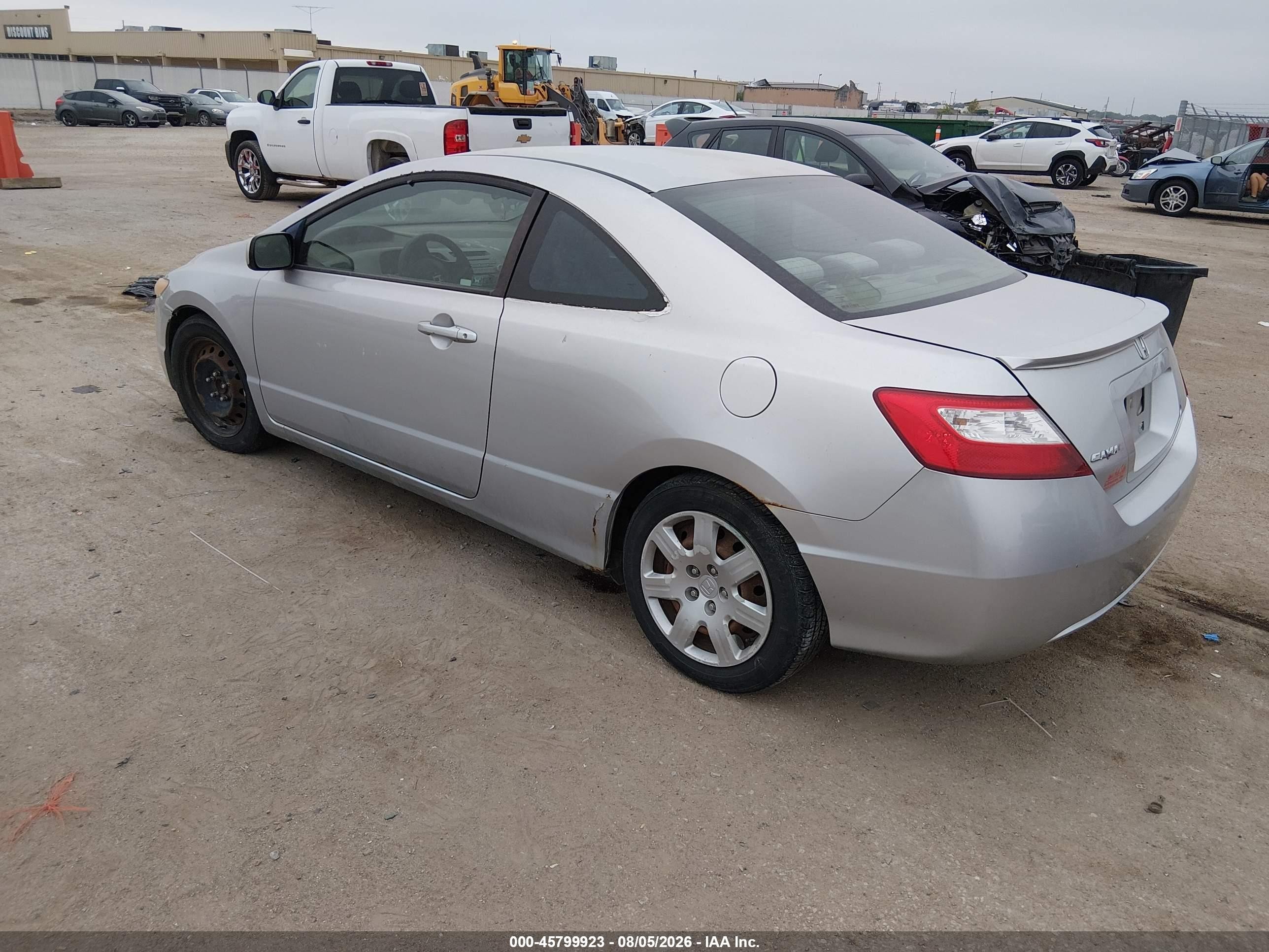 2007 Honda Civic Lx Silver vin: 2HGFG126X7H510618