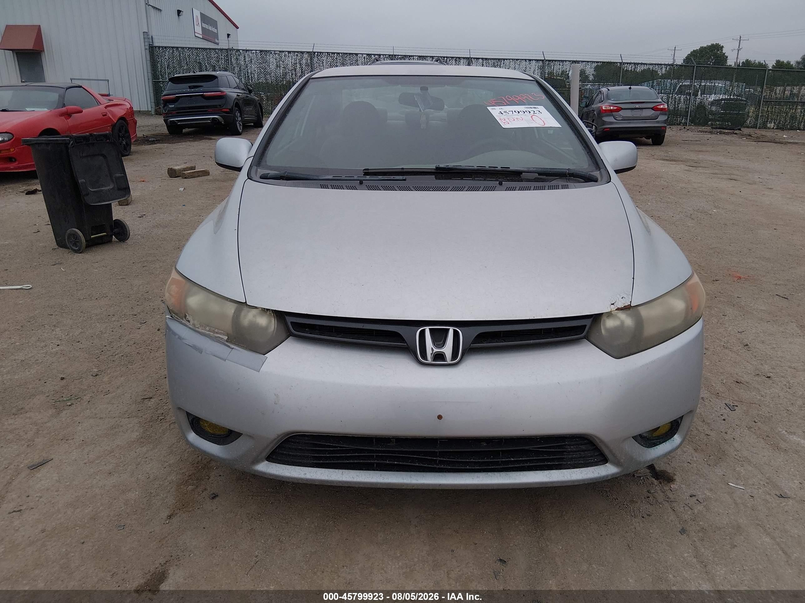 2007 Honda Civic Lx Silver vin: 2HGFG126X7H510618