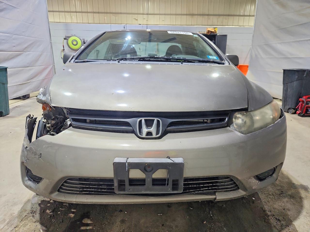 2007 Honda Civic Lx Gray vin: 2HGFG126X7H534837