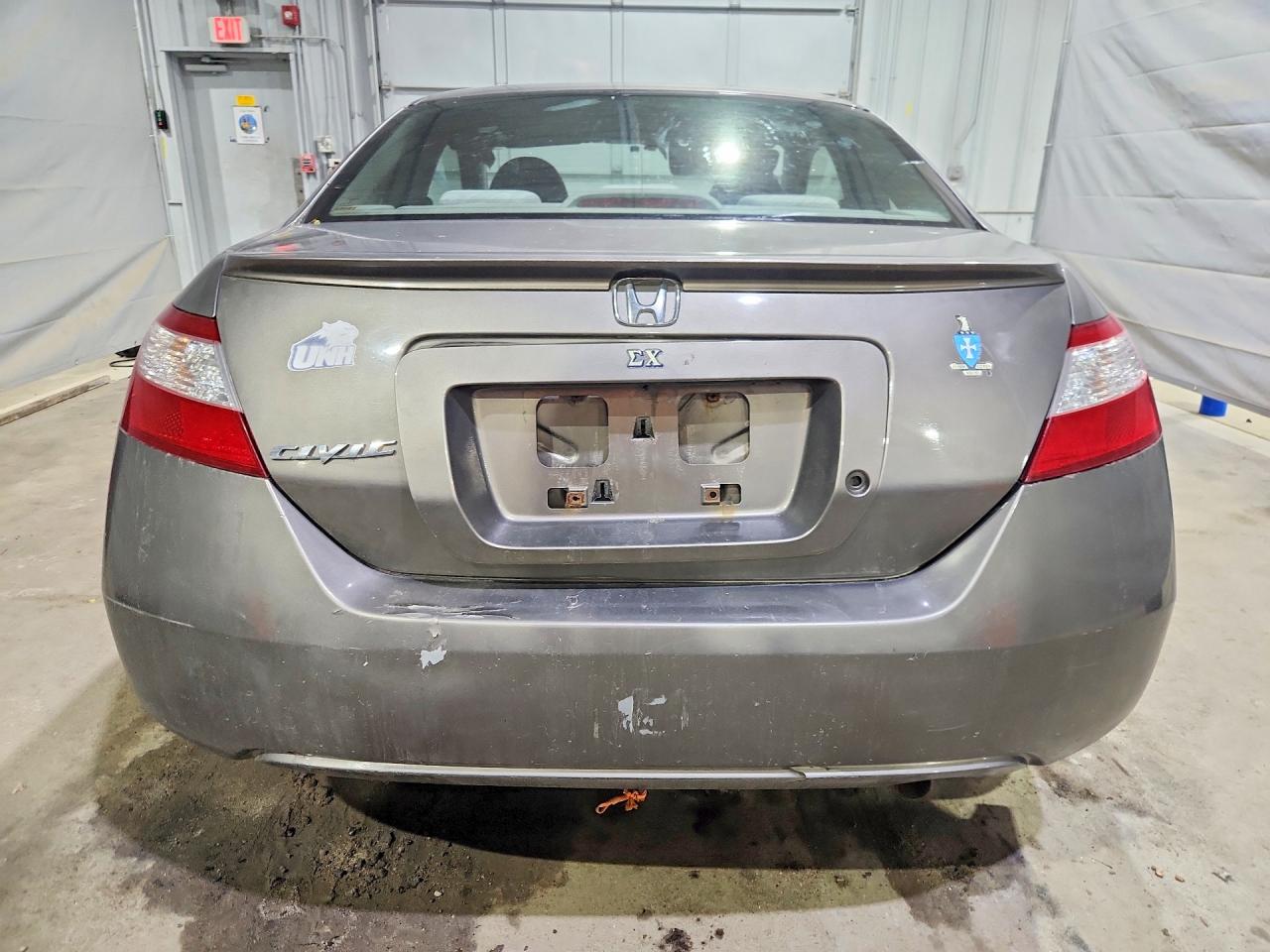 2007 Honda Civic Lx Gray vin: 2HGFG126X7H534837