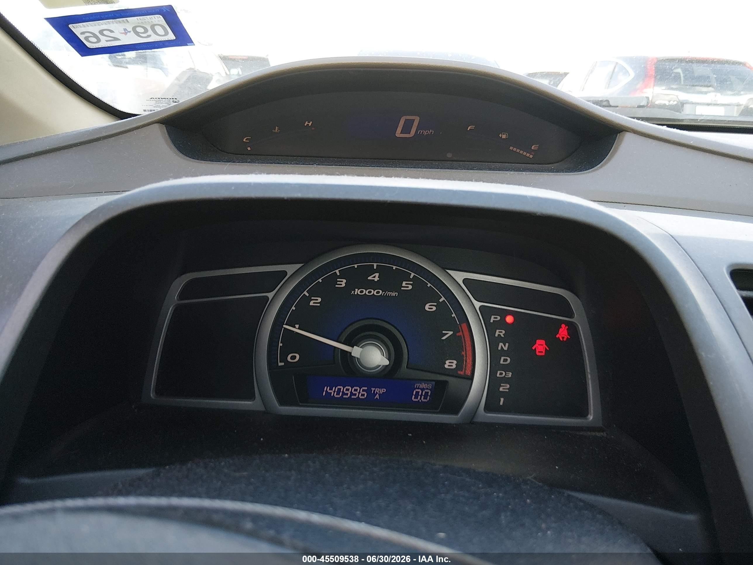 2007 Honda Civic Lx White vin: 2HGFG126X7H583455