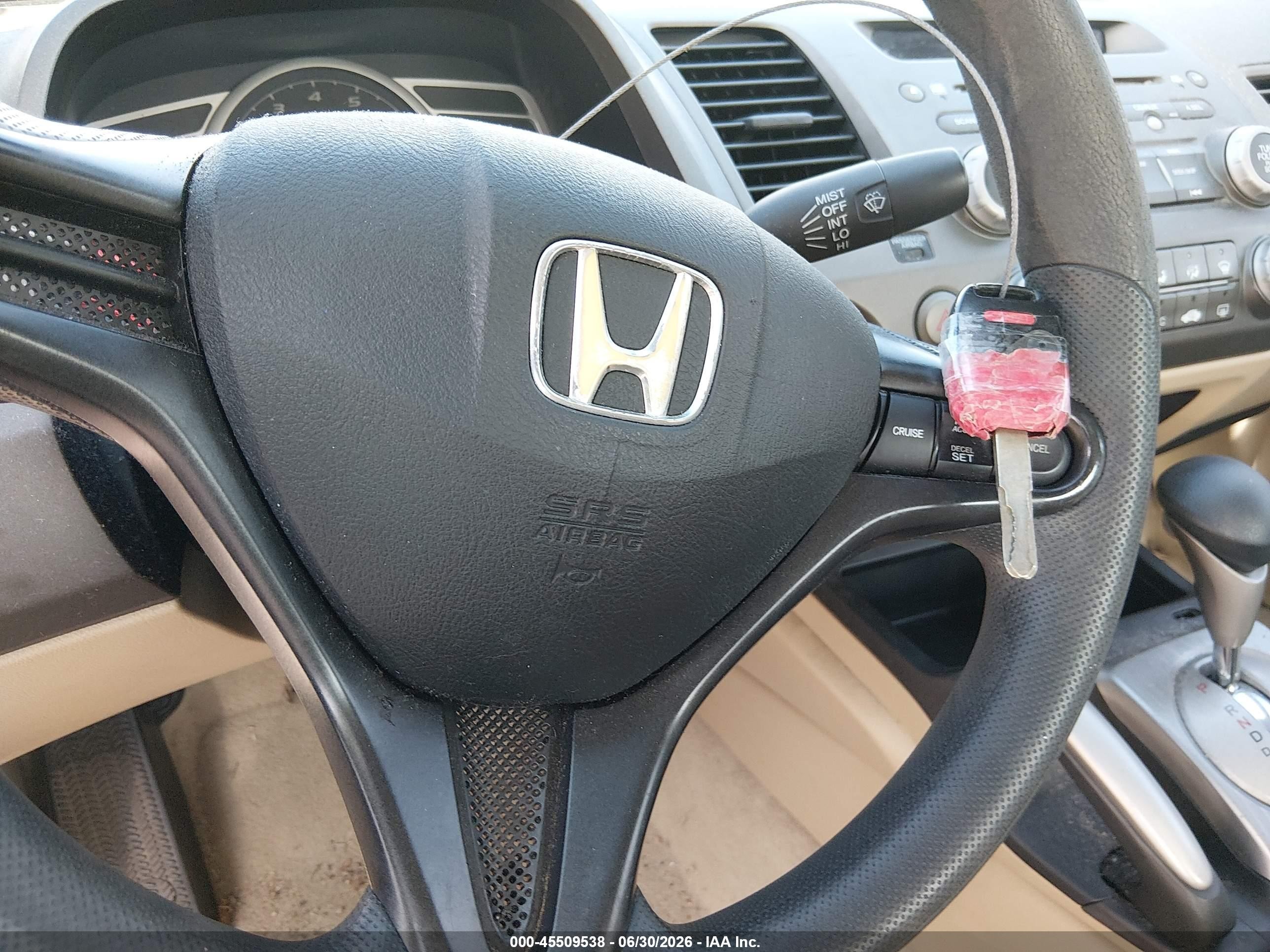 2007 Honda Civic Lx White vin: 2HGFG126X7H583455
