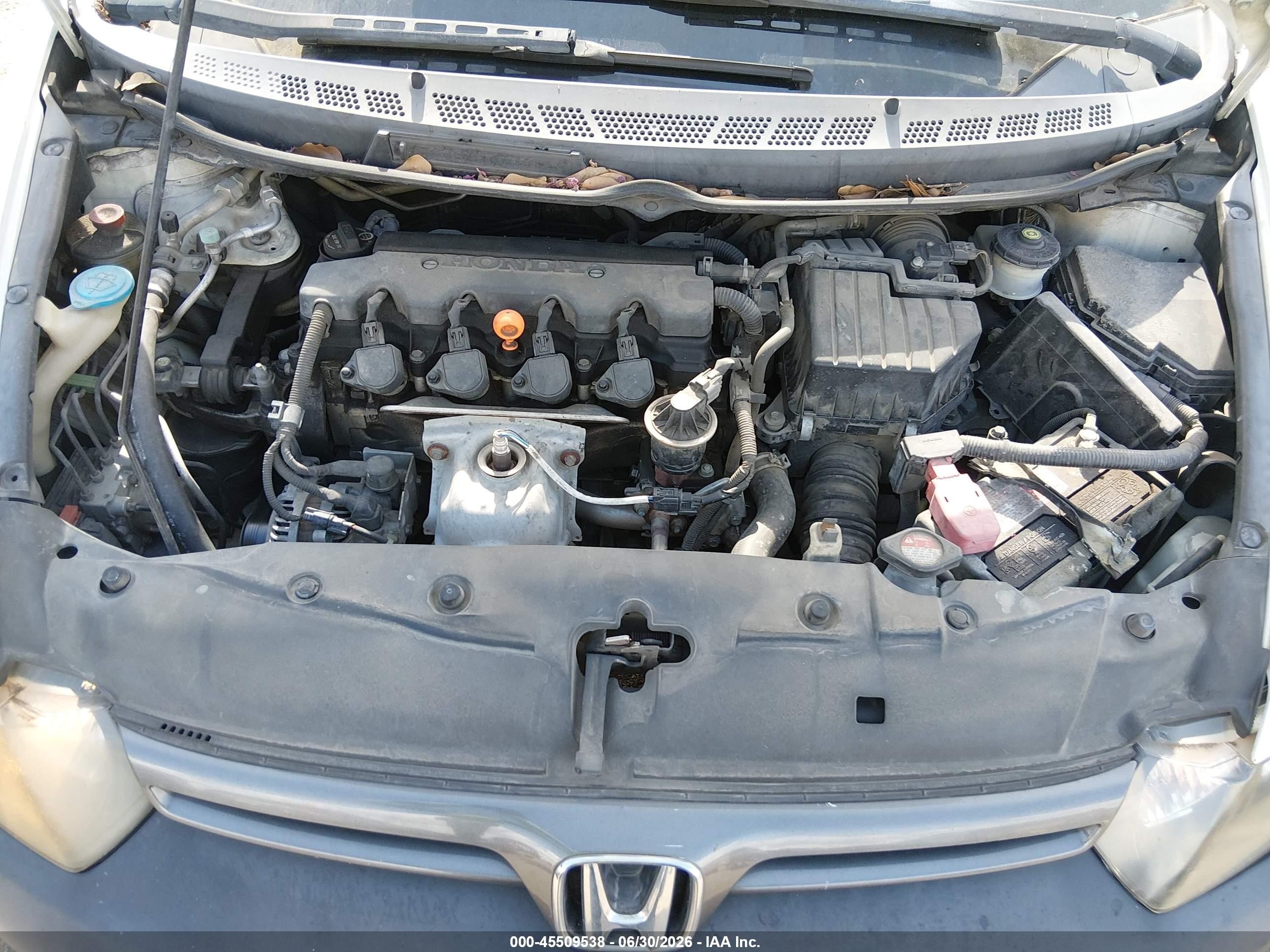 2007 Honda Civic Lx White vin: 2HGFG126X7H583455