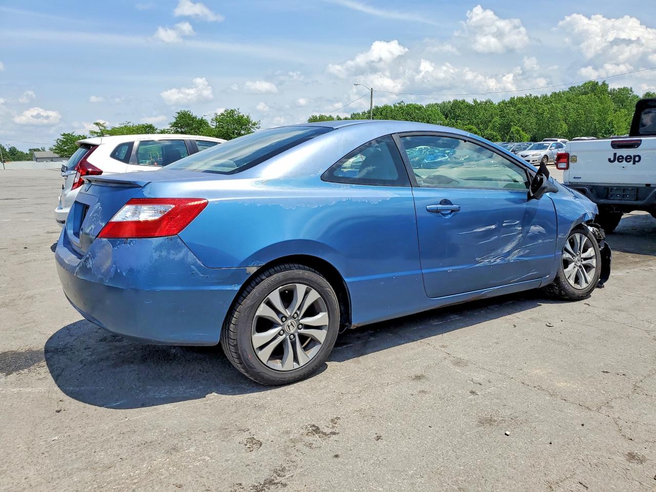 2008 Honda Civic Lx Blue vin: 2HGFG126X8H502472