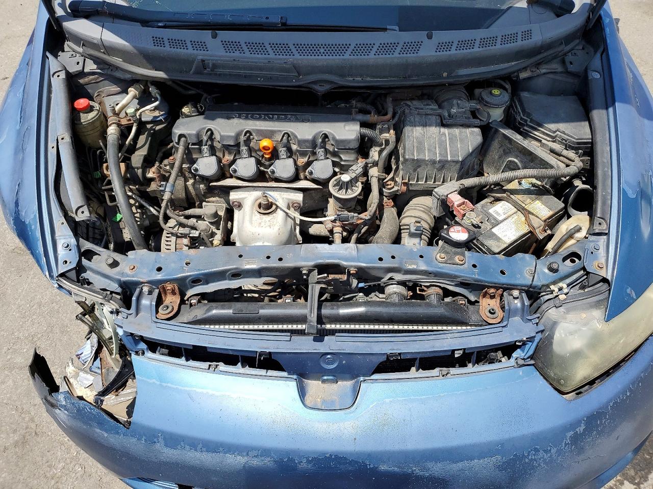 2008 Honda Civic Lx Blue vin: 2HGFG126X8H502472